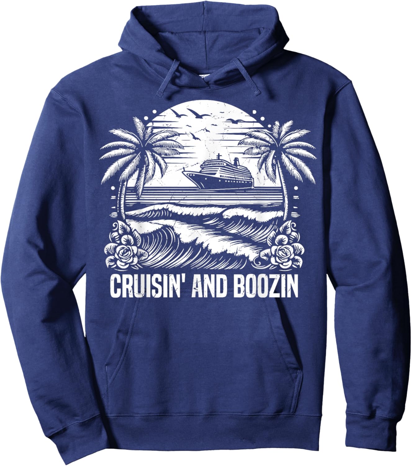 Cruisin and Boozin Cruising Hoodie - Hoodie | Navy