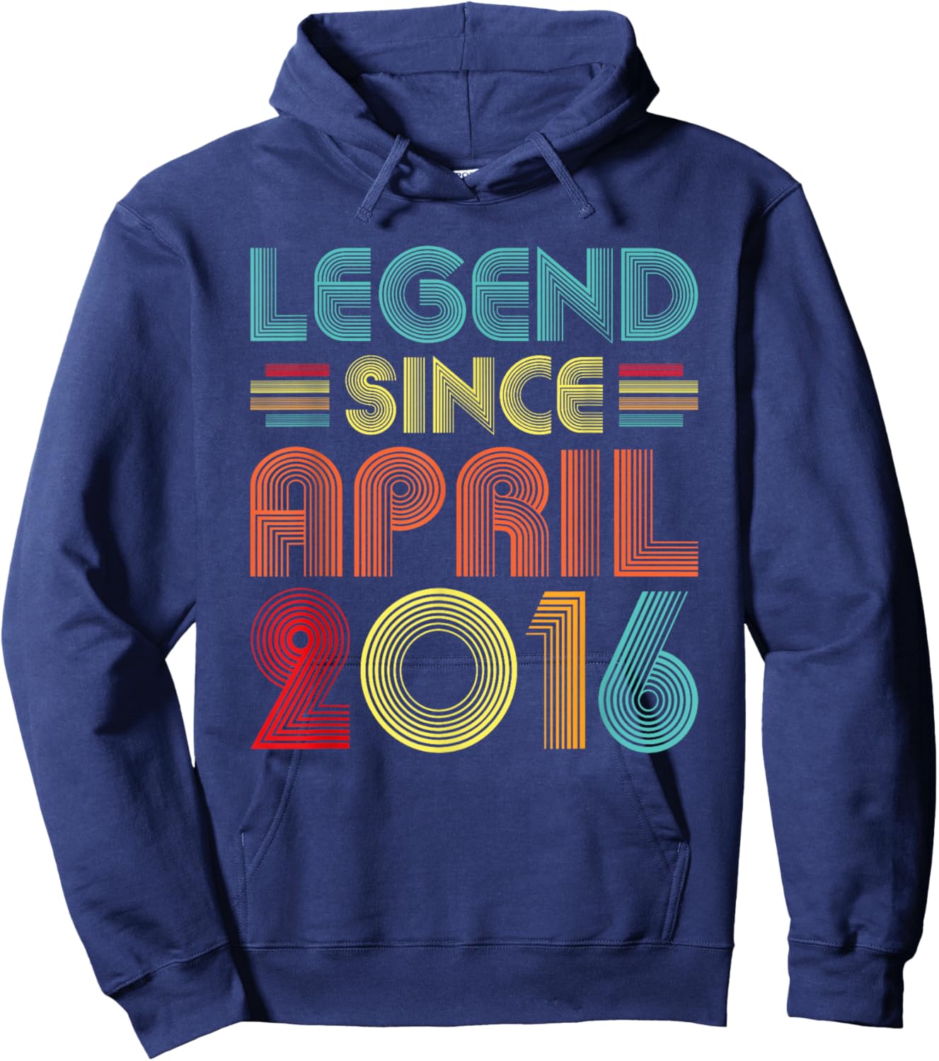 Legend Since April 2016 Birth Of Birthday 2016 Vintage Idea Hoodie - Hoodie | Navy