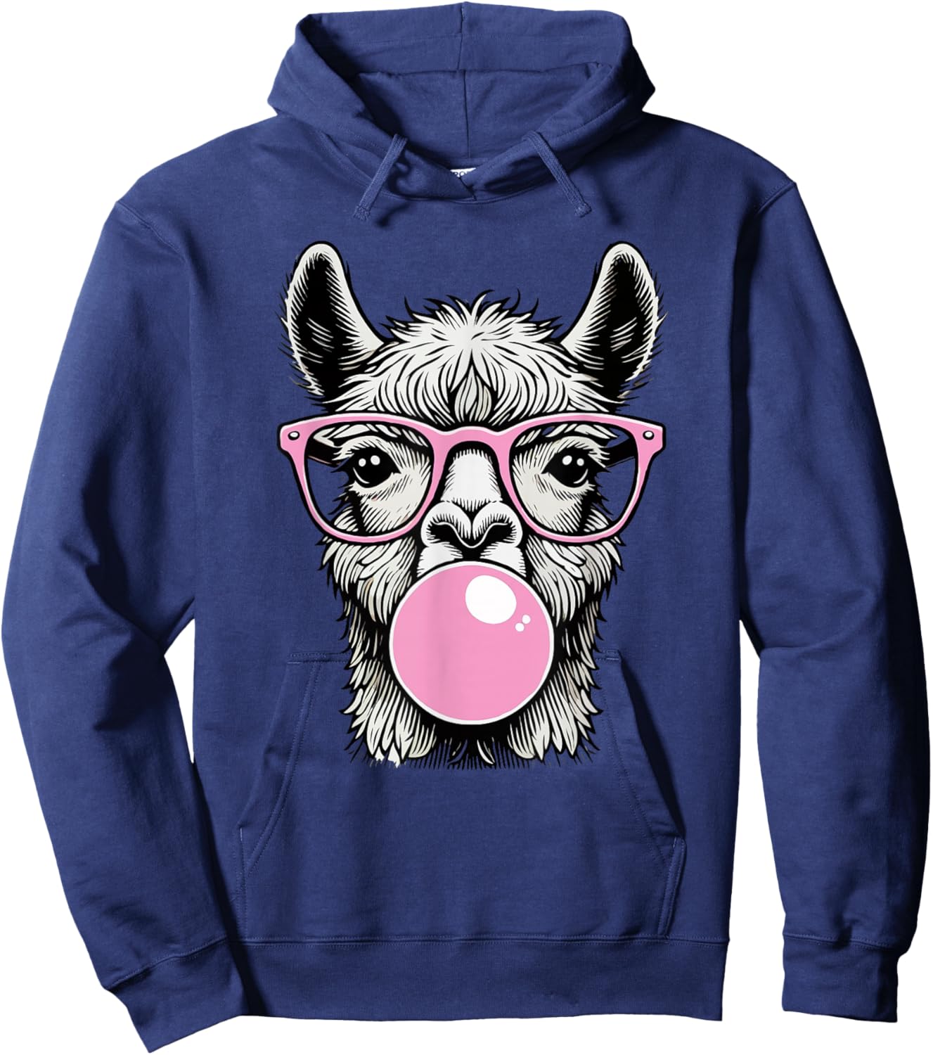 Cute Llama Shirt Funny Llama Lovers Hoodie - Hoodie | Navy