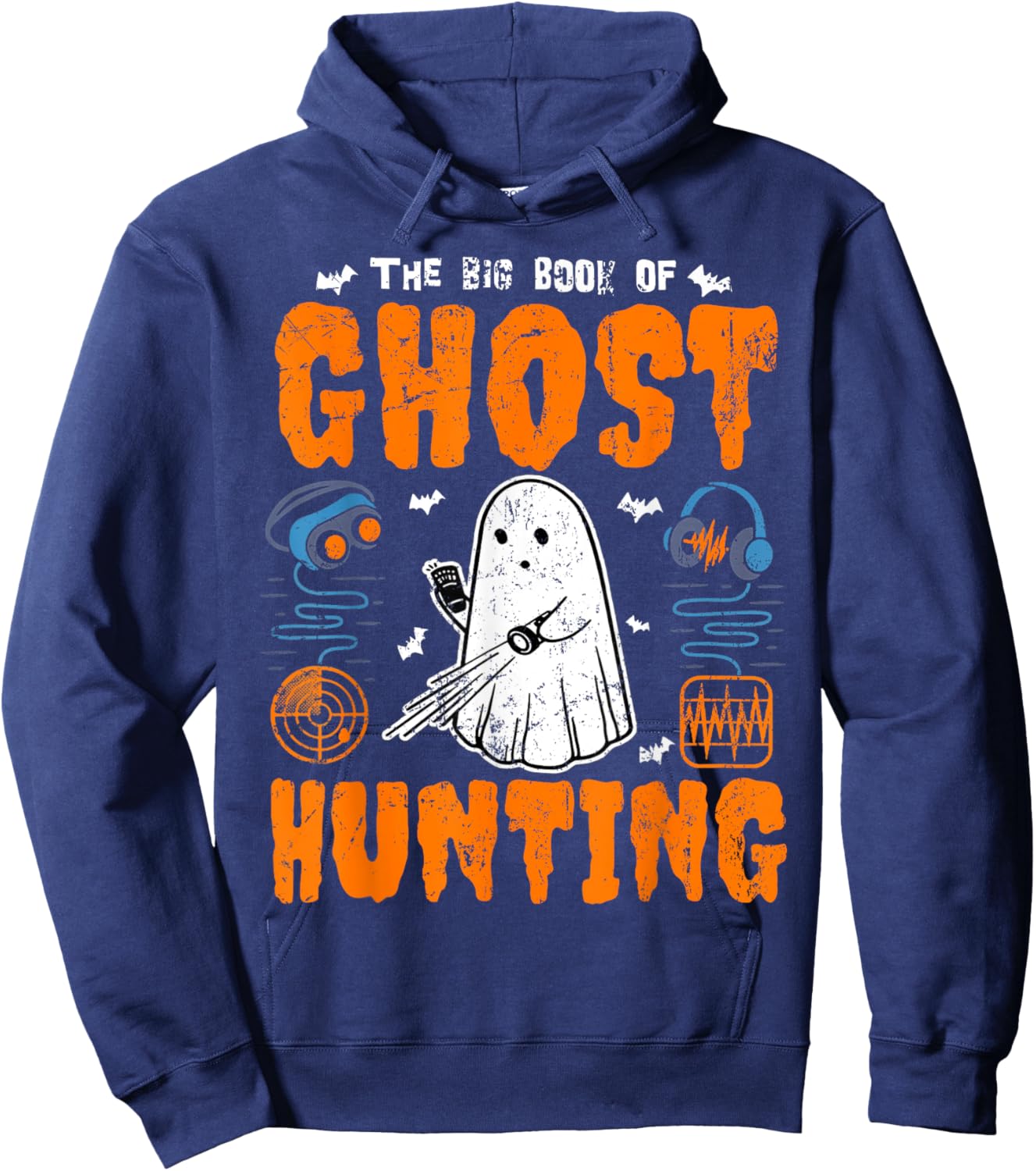 The Big Book of Ghost Hunting Funny Paranormal Investigator Hoodie - Hoodie | Navy