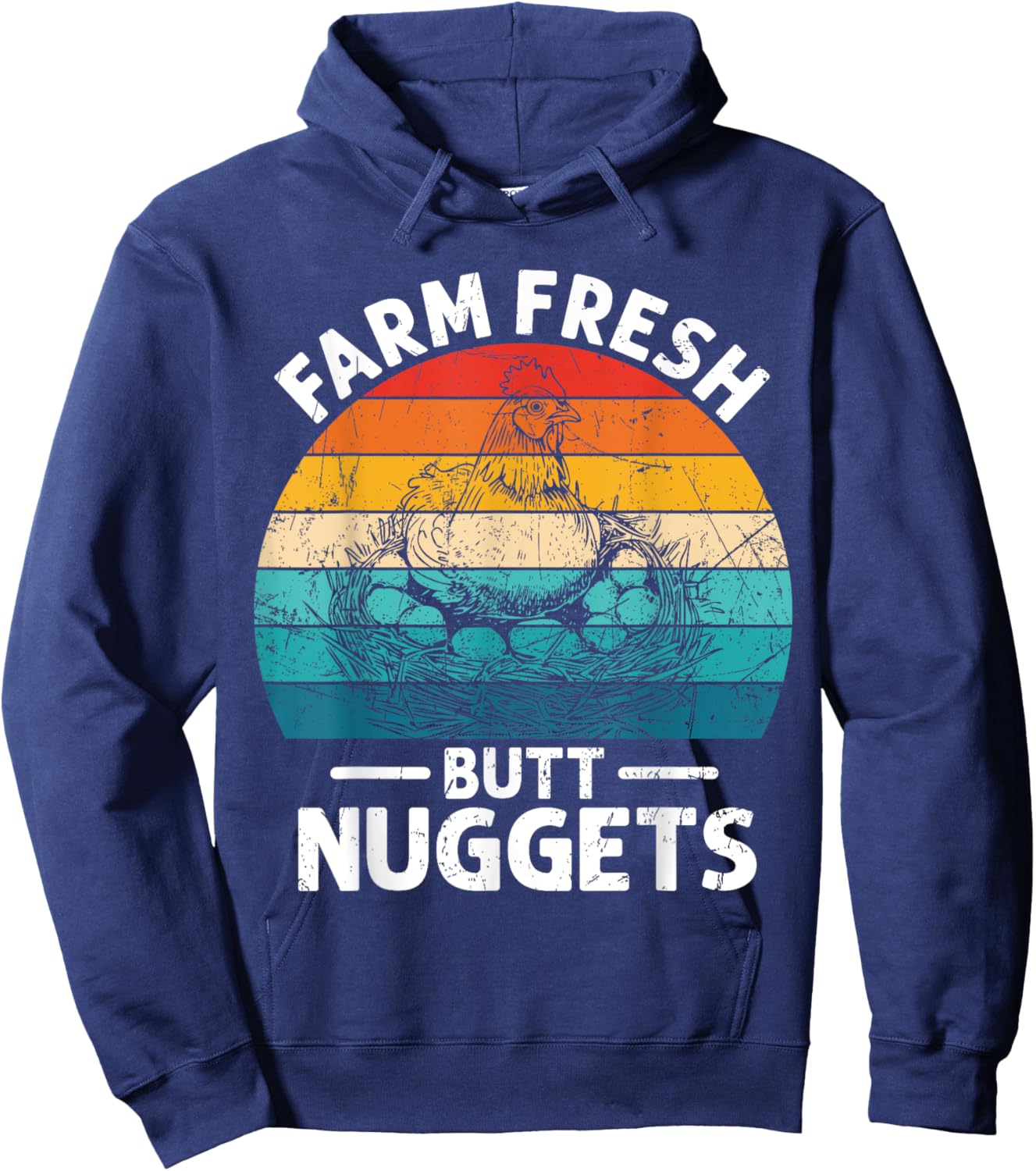 Farm fresh Butt Nuggets Hoodie - Hoodie | Navy