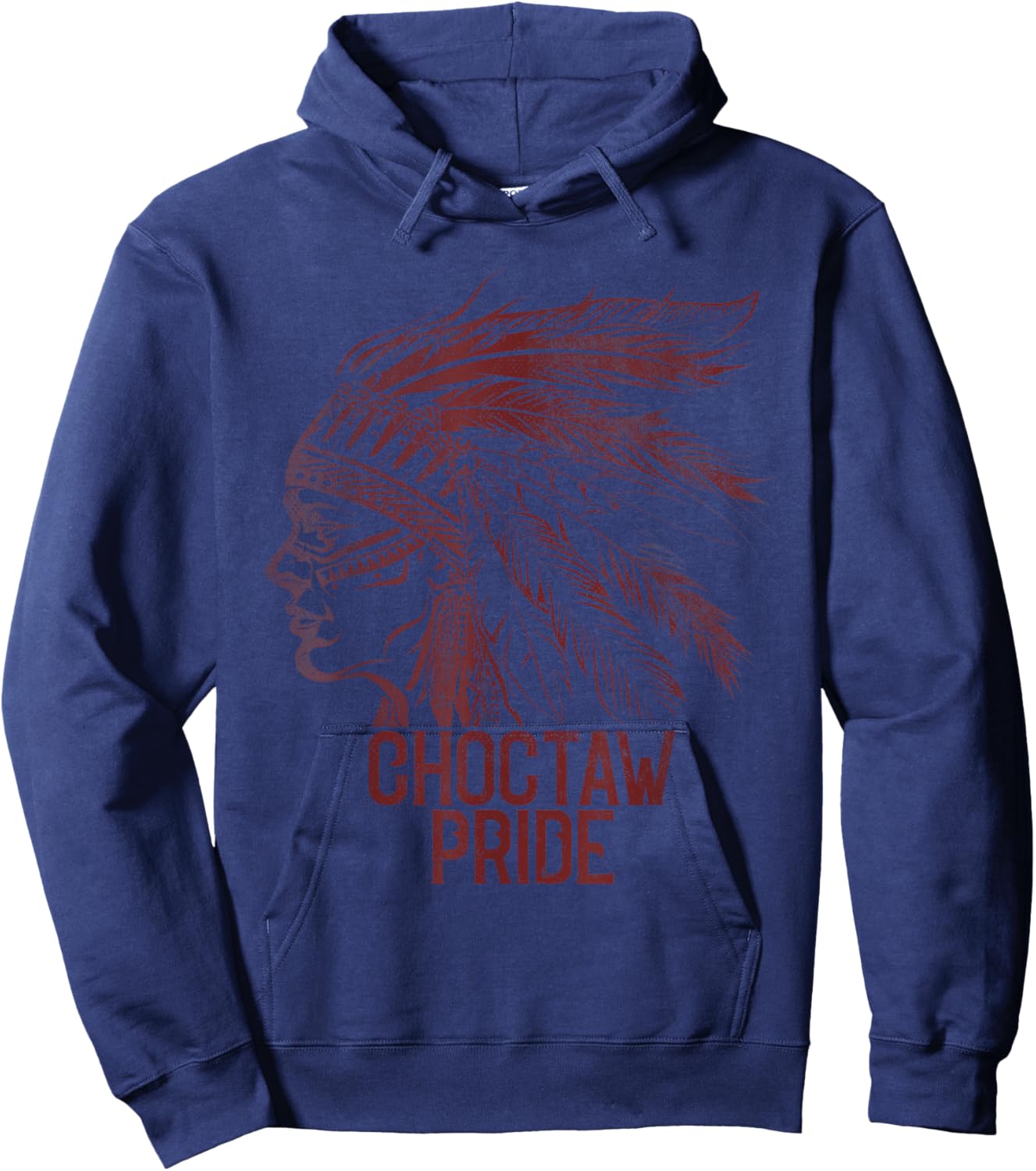 choctaw Oklahoma OK | Pride Native American Hoodie - Hoodie | Navy
