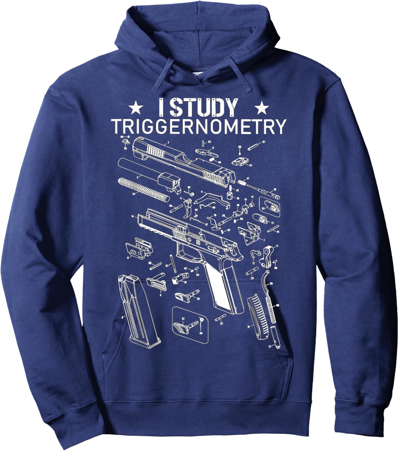 I Study Triggernometry Shirt for Gun Education Hoodie - Hoodie | Navy
