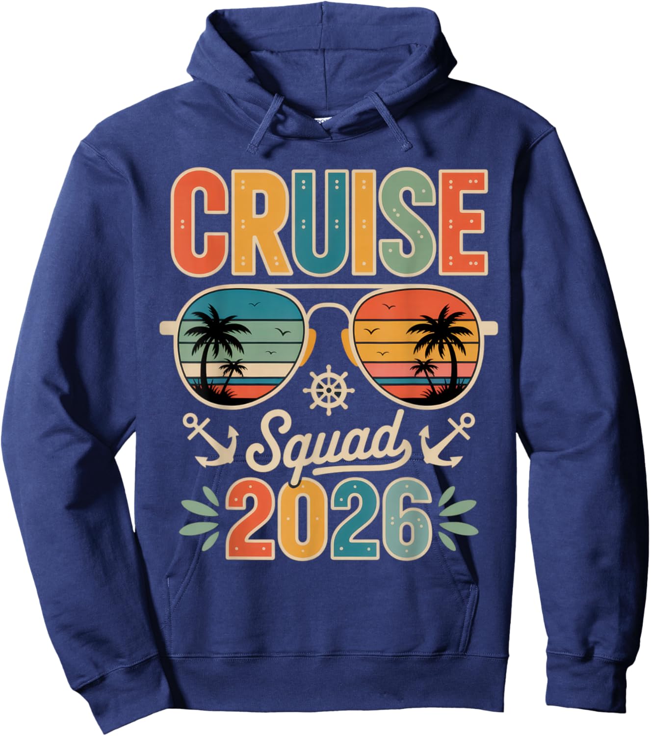 Cruise Squad 2026 Travelers Summer Adventure Beach Vibes Hoodie - Hoodie | Navy