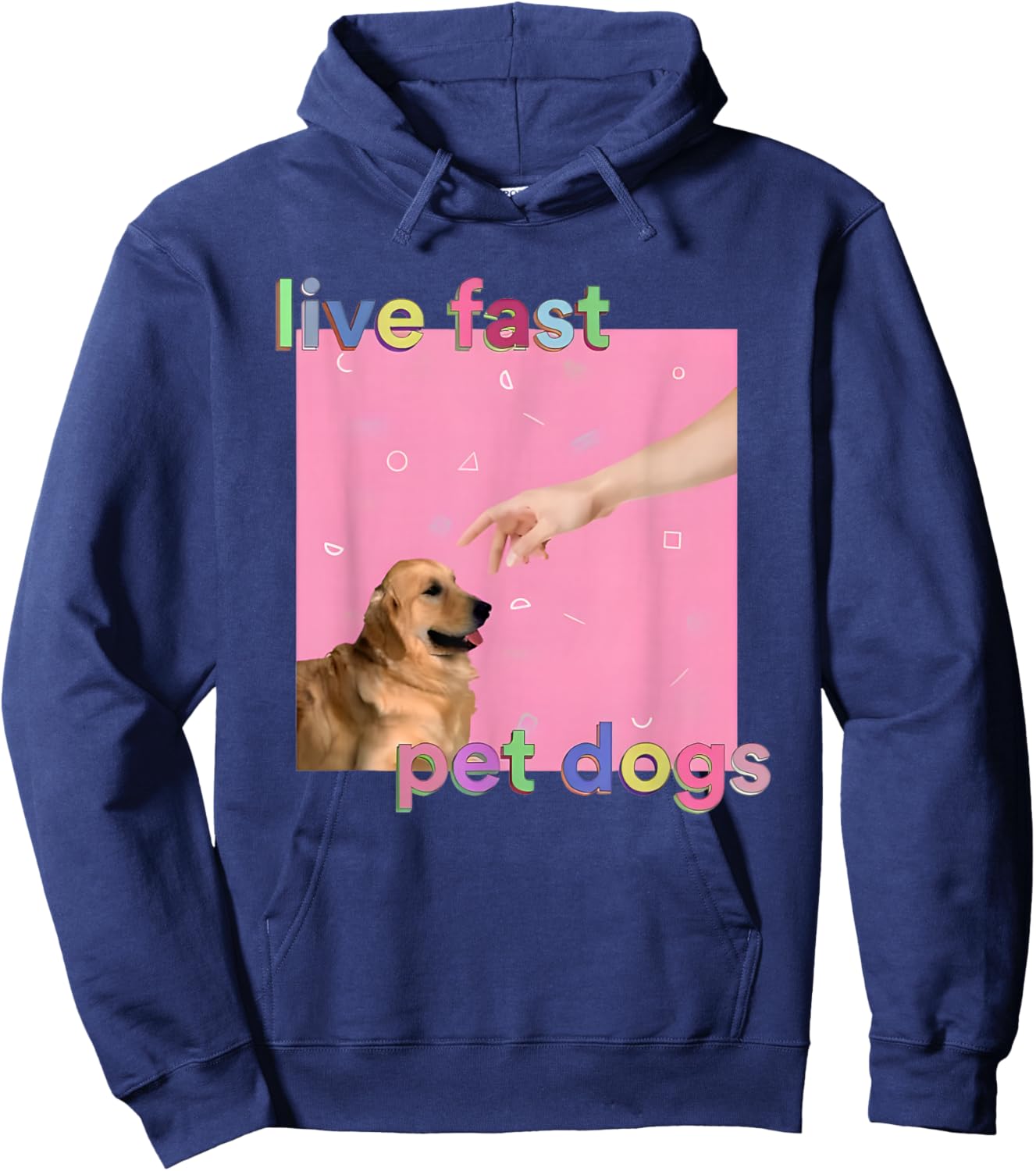 Live Fast Pet Dogs Hoodie - Hoodie | Navy