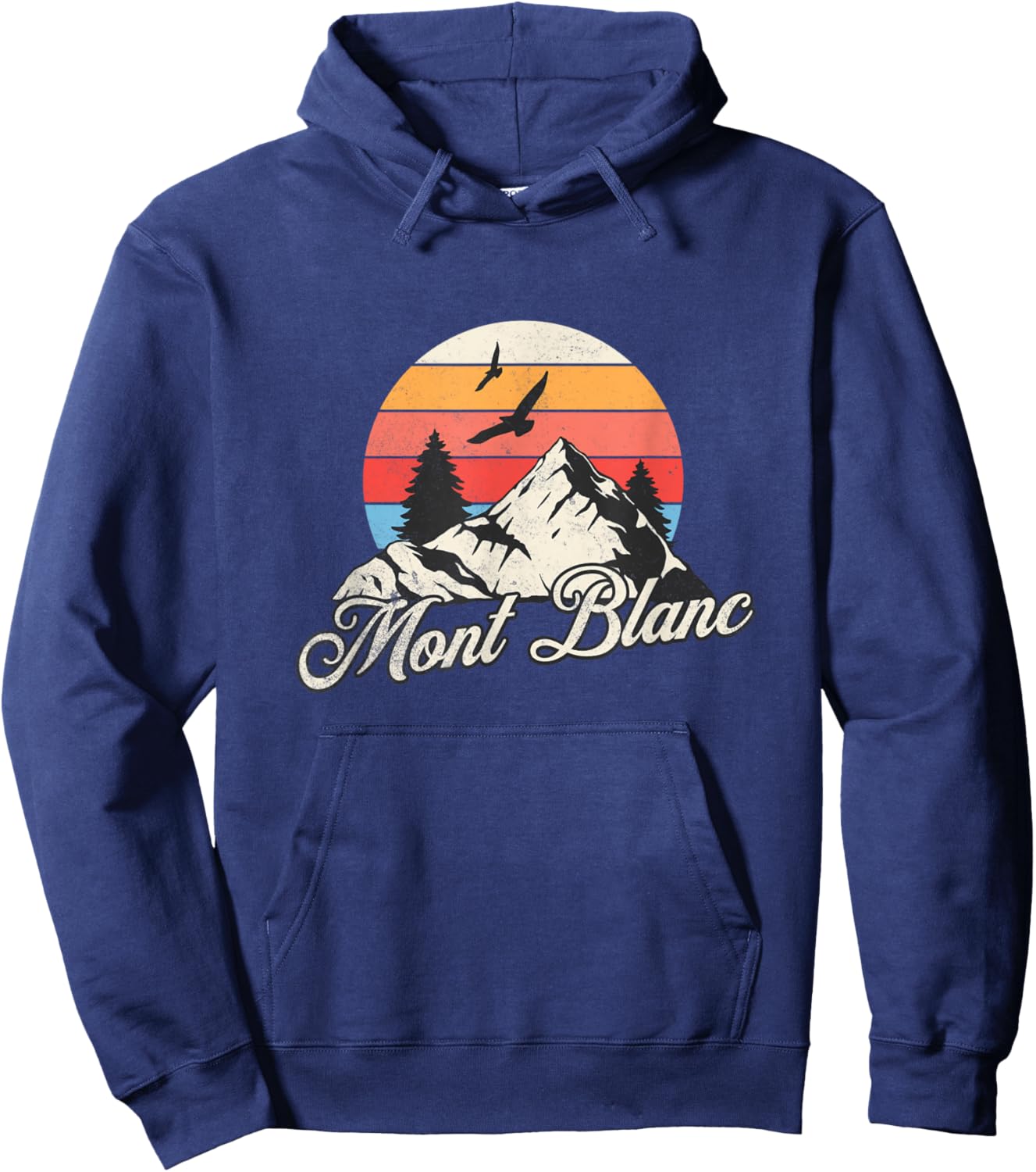 Mont Blanc Souvenir / Mont Blanc , Black, S Hoodie - Hoodie | Navy