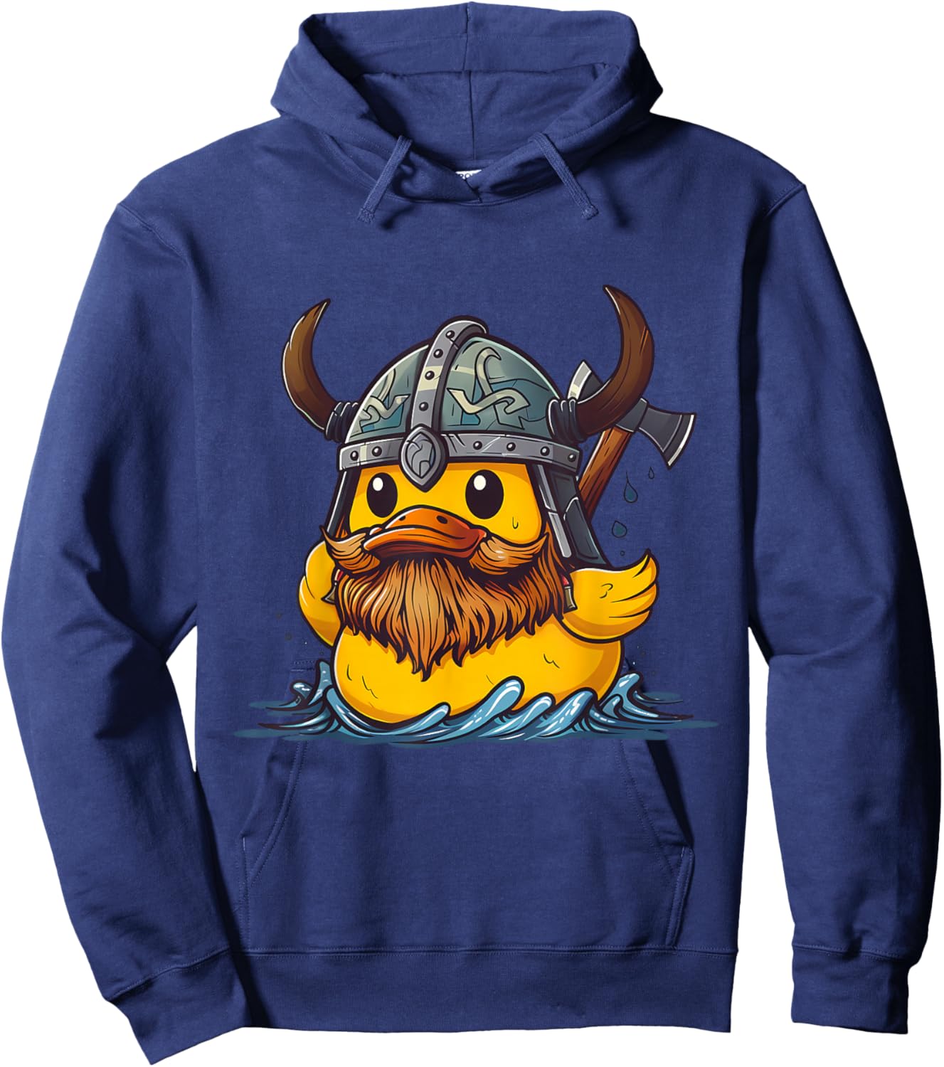 Rubber Duck Viking Duck Viking Helmet Vikings Rubber Duckie Hoodie - Hoodie | Navy