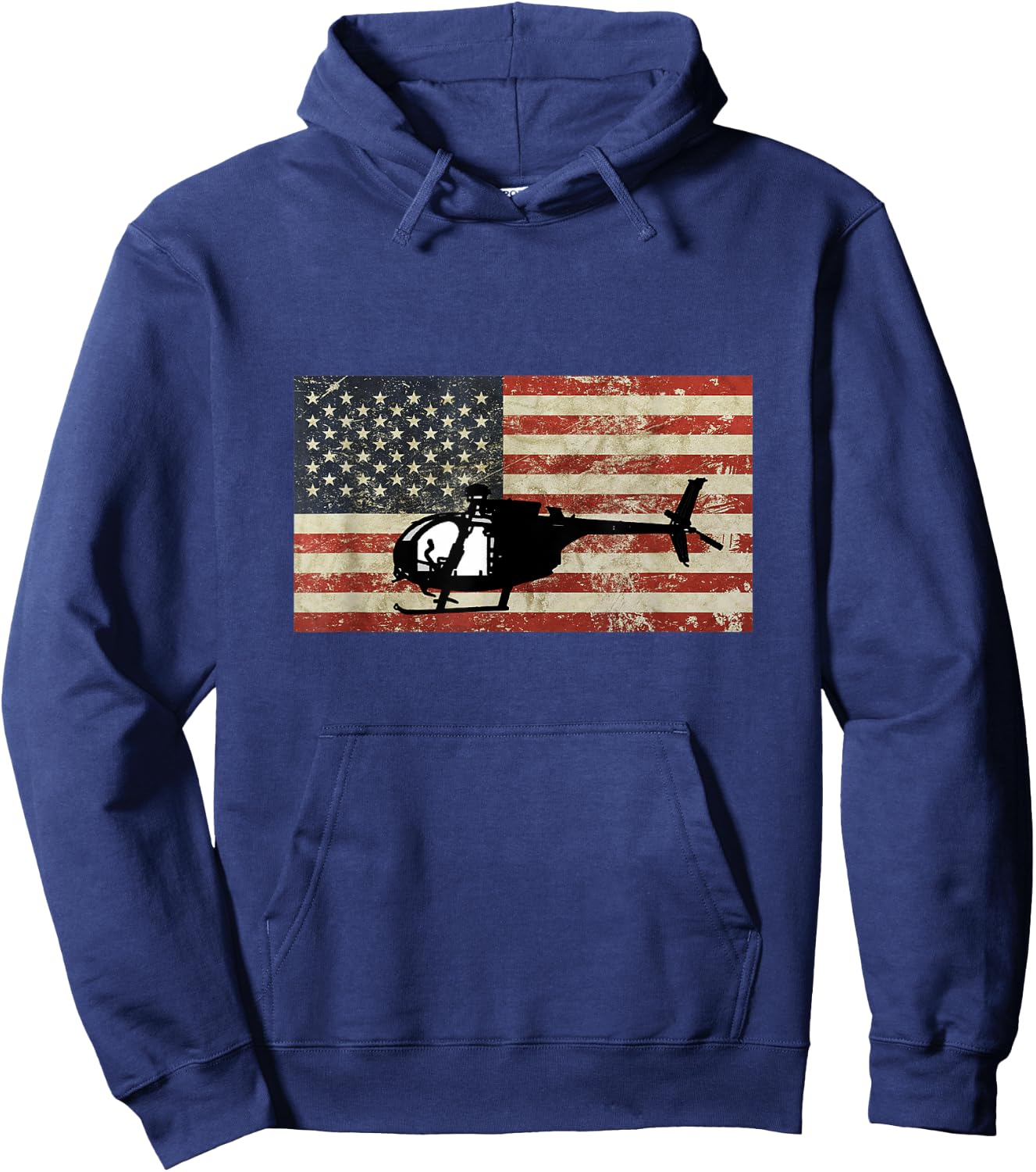 American USA Flag Little Bird Helicopter Pilot Army Military Women Kids Men Hoodie - Hoodie | Navy