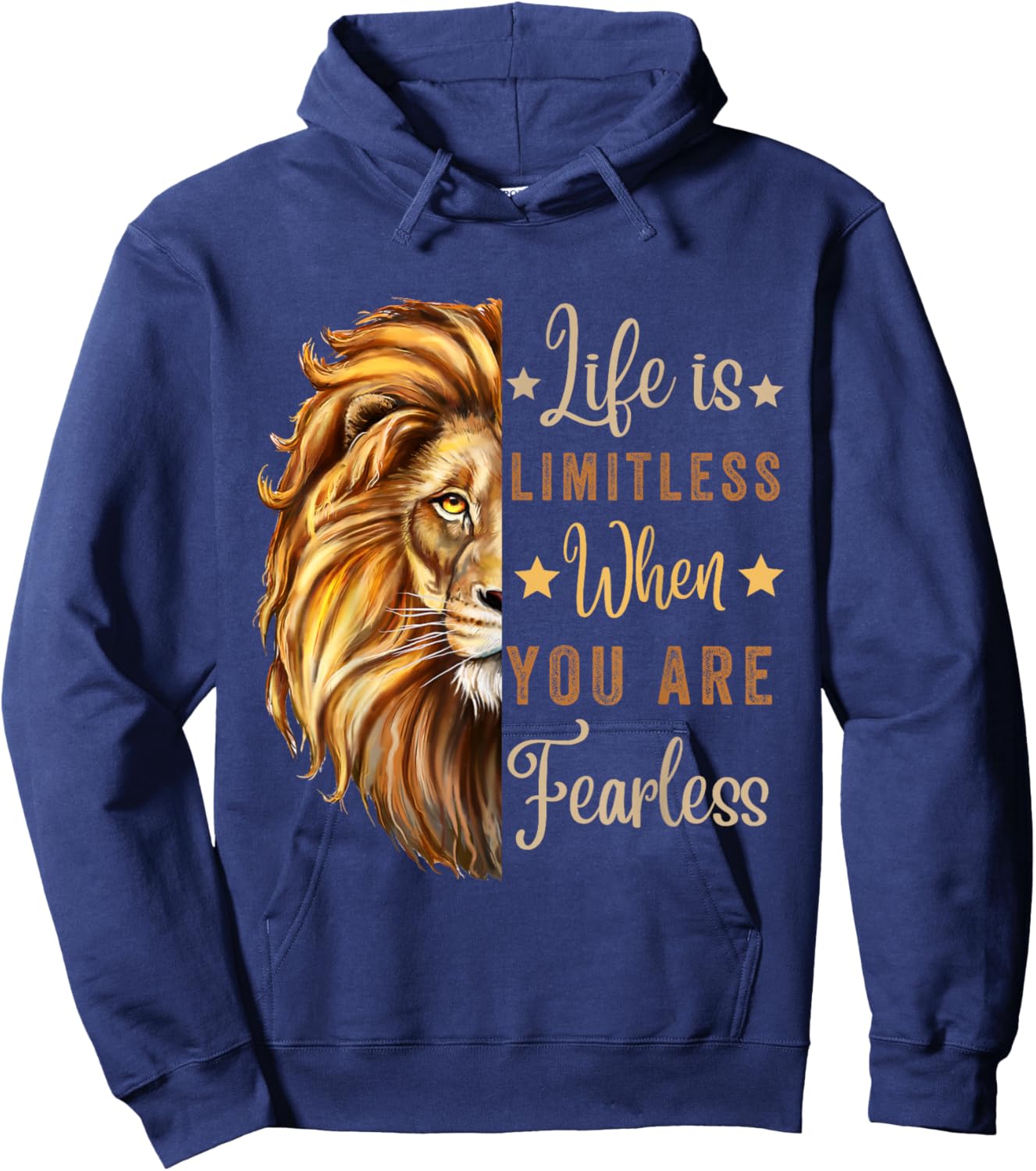 August Birthday Zodiac Leo Season Lion Motivation Men Women Hoodie - Hoodie | Navy
