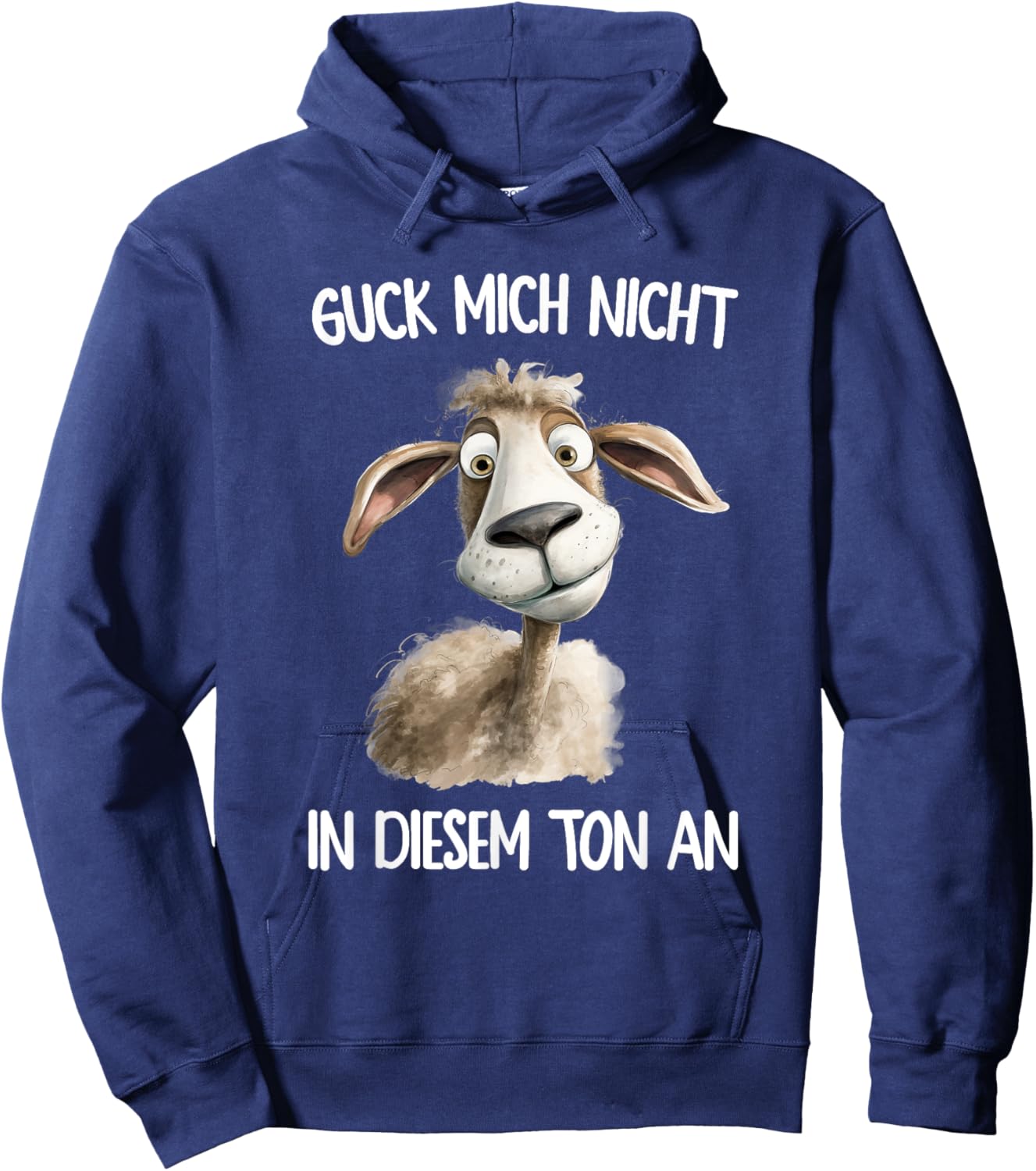 Guck mich nicht in diesem Ton Schaf Lustiger Spruch Hoodie - Hoodie | Navy