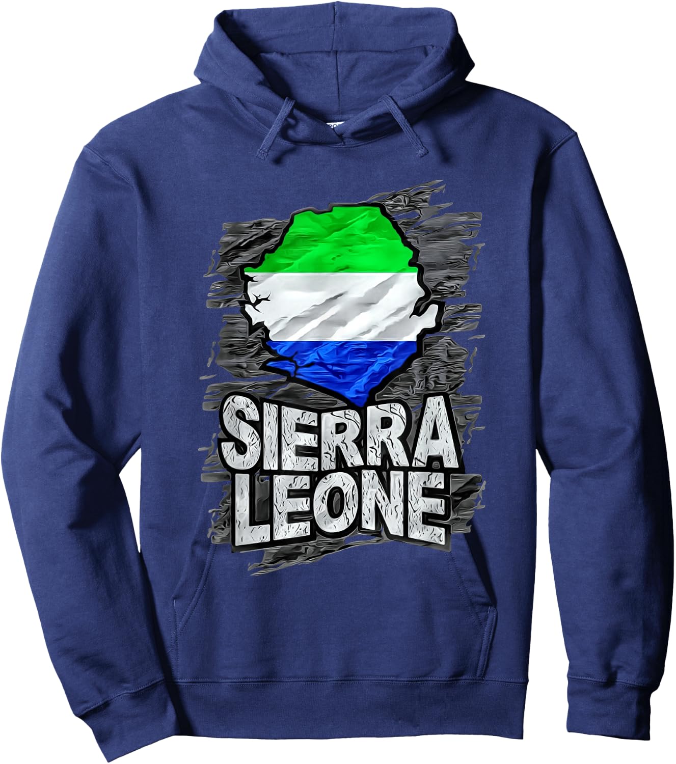 Sierra Leone Hoodie - Hoodie | Navy