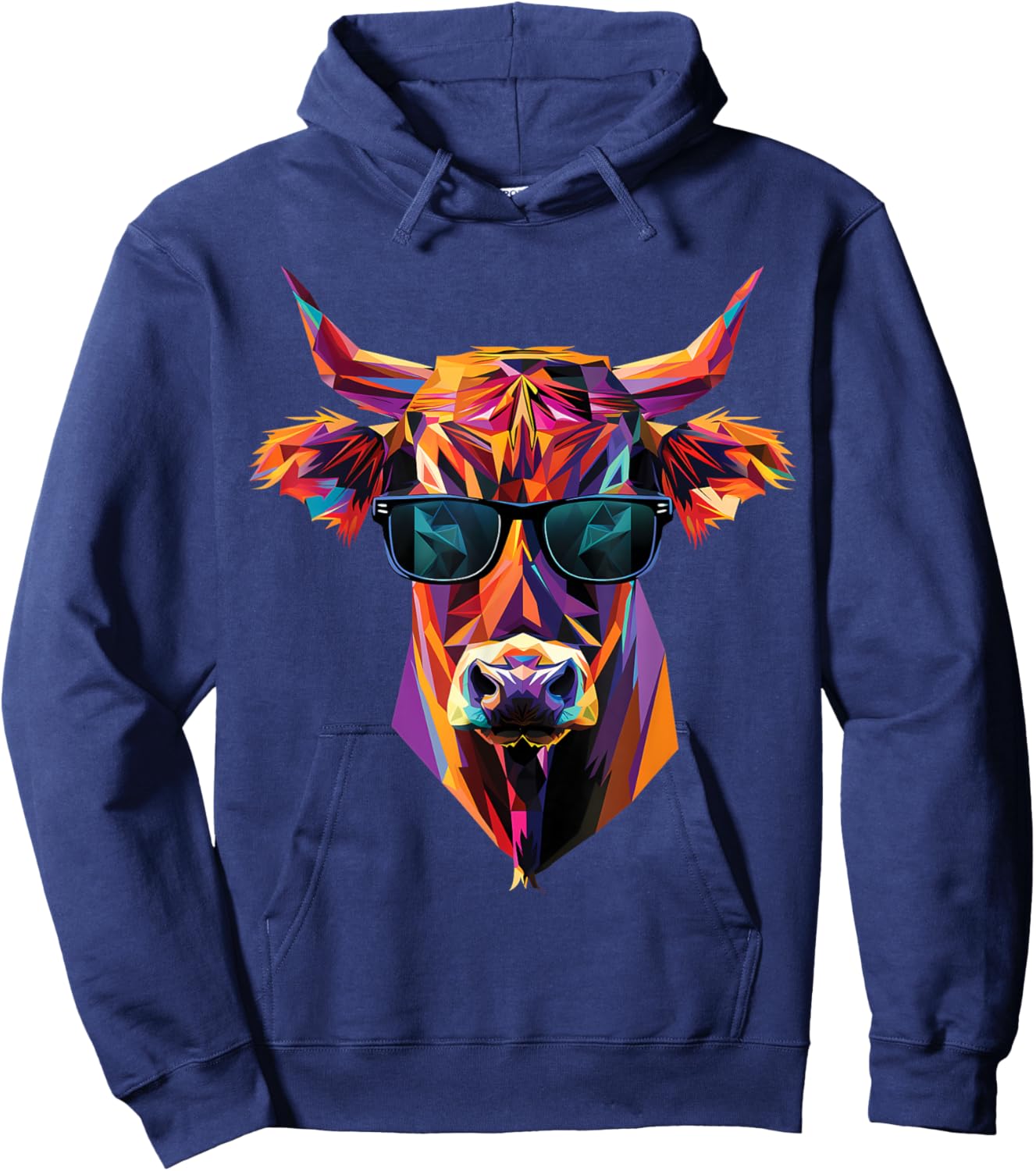 Lunettes de soleil pour éleveur de vache, papa, maman, bovins limousins Hoodie - Hoodie | Navy