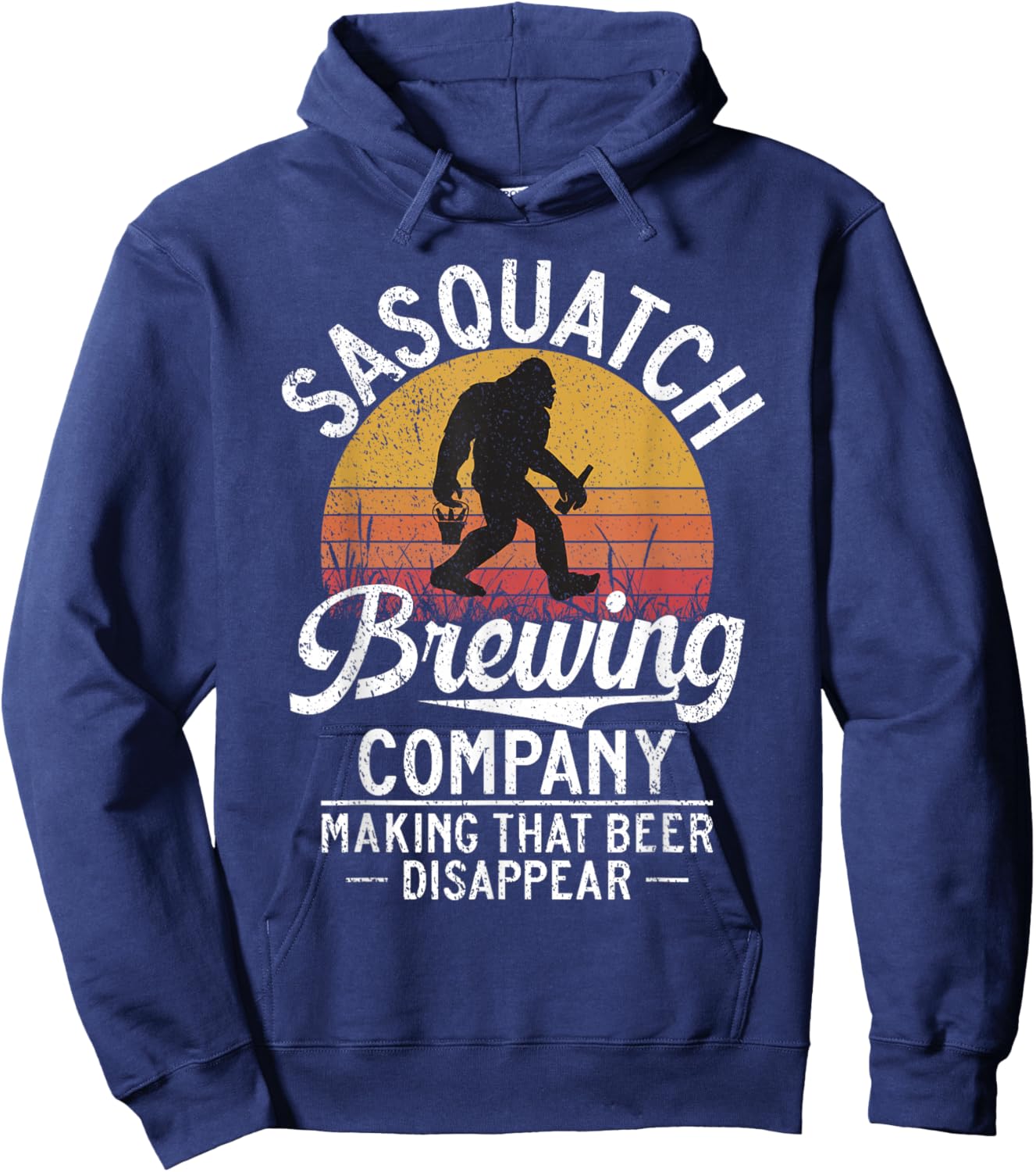 Sasquatch Bigfoot Brewing Beer Hoodie - Hoodie | Navy