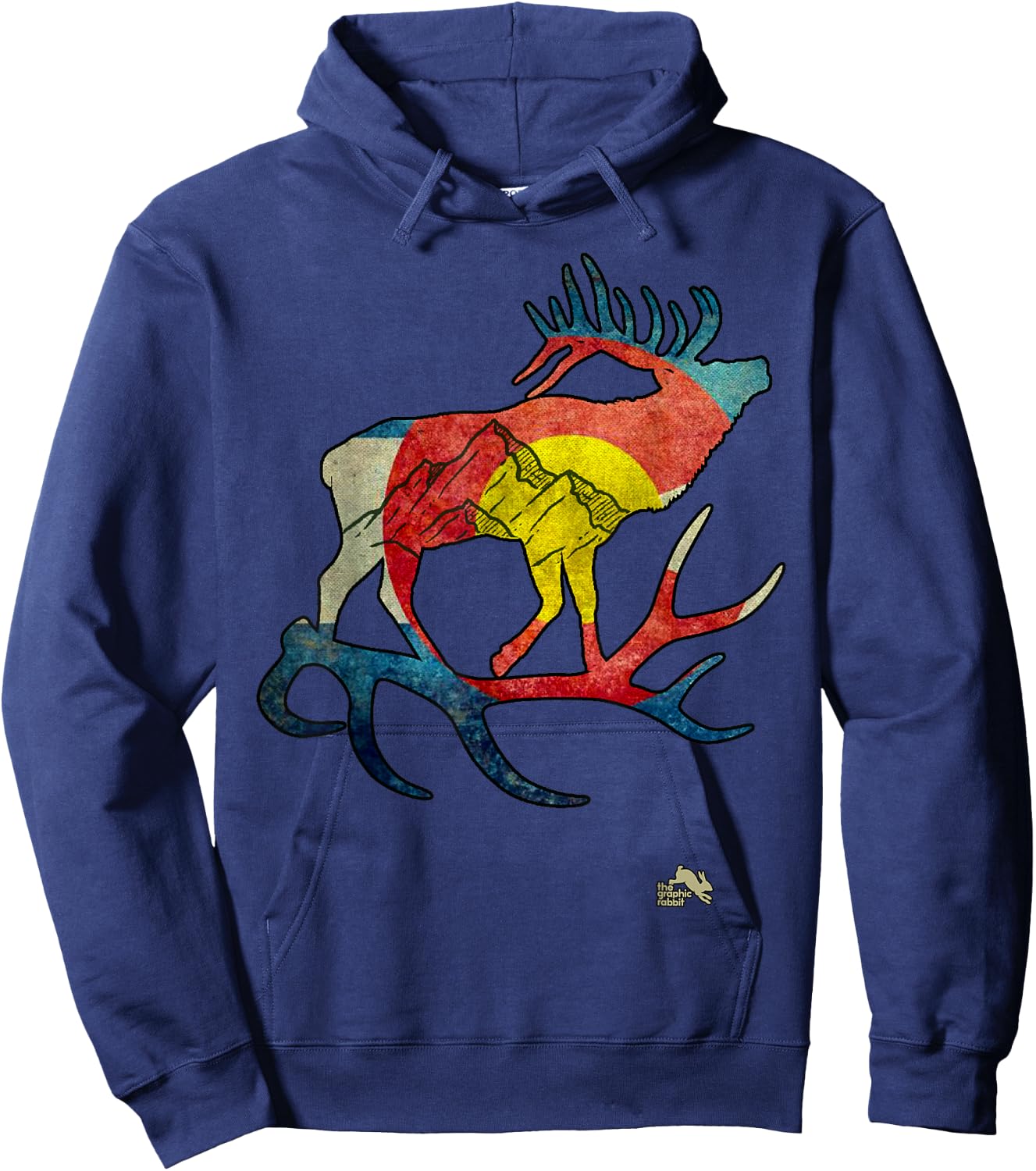 Colorado Elk Hoodie - Hoodie | Navy