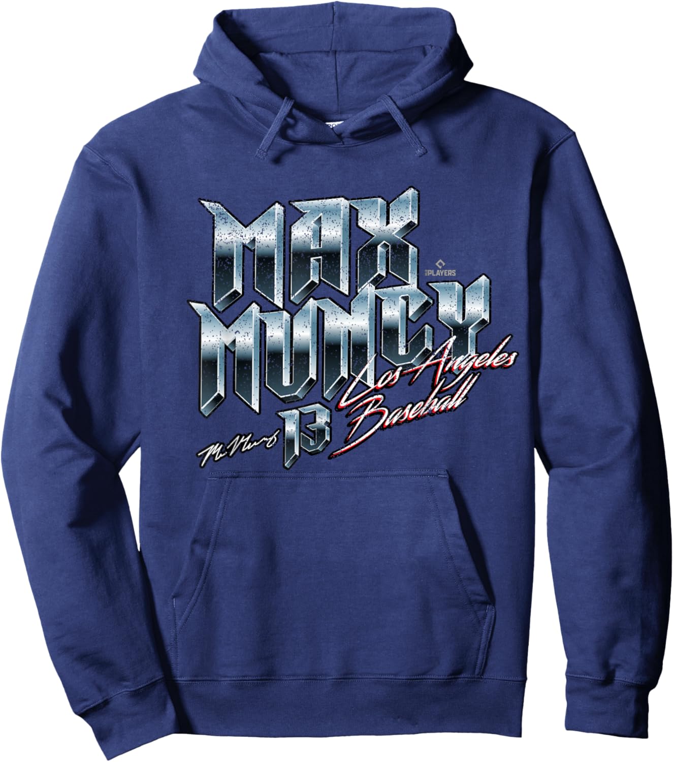 Max Muncy Los Angeles Baseball Heavy Metal MLBPA Hoodie - Hoodie | Navy