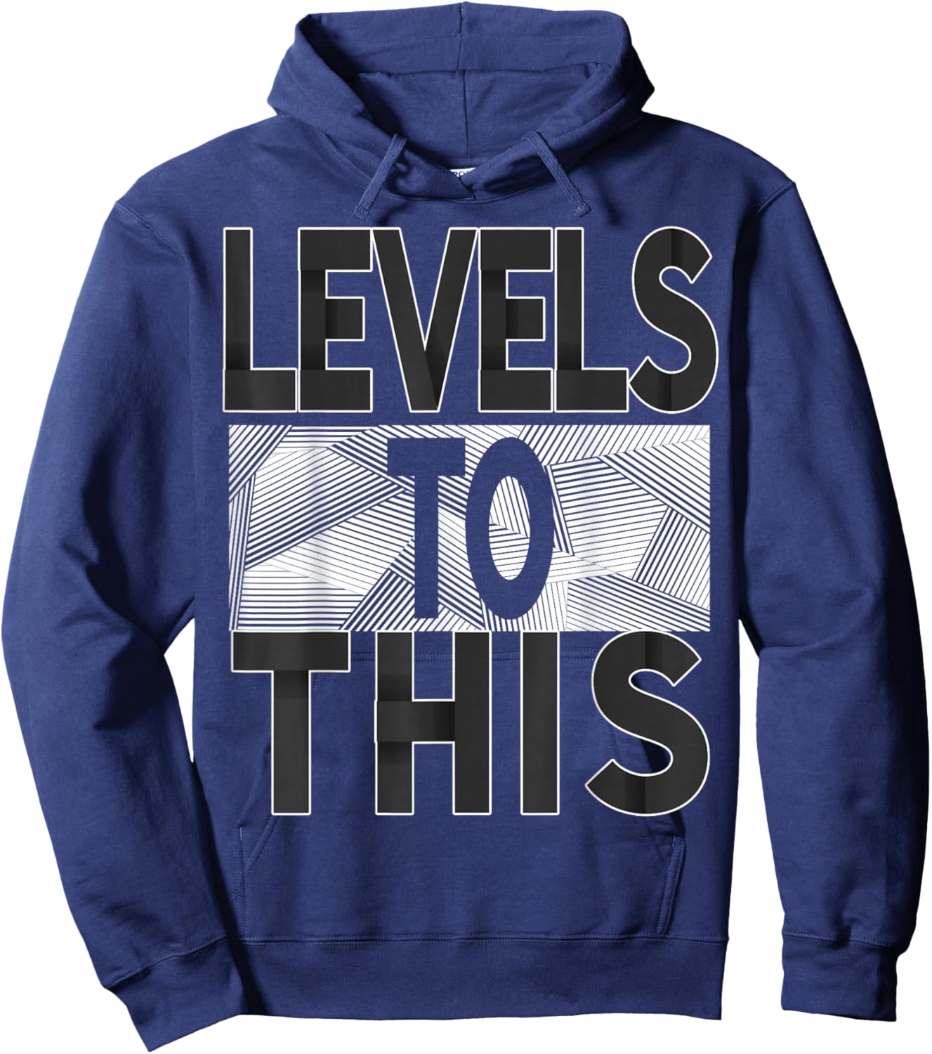 All Black Levels To This Black on Black Graphic Hoodie - Hoodie | Navy