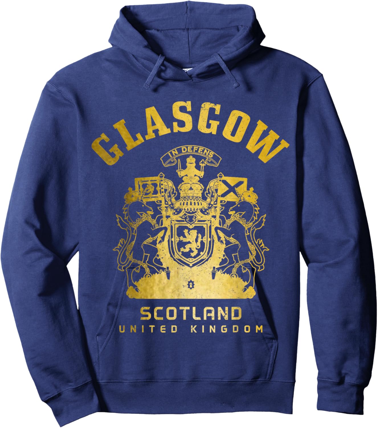Glasgow Scotland UK Vintage Scottish Hoodie - Hoodie | Navy