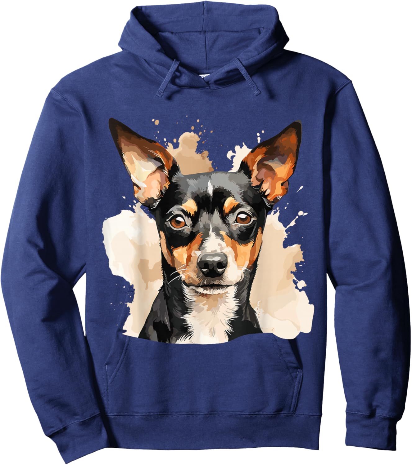 Rat Terrier Lovers Design Pop Art Rat Terrier Dog Hoodie - Hoodie | Navy
