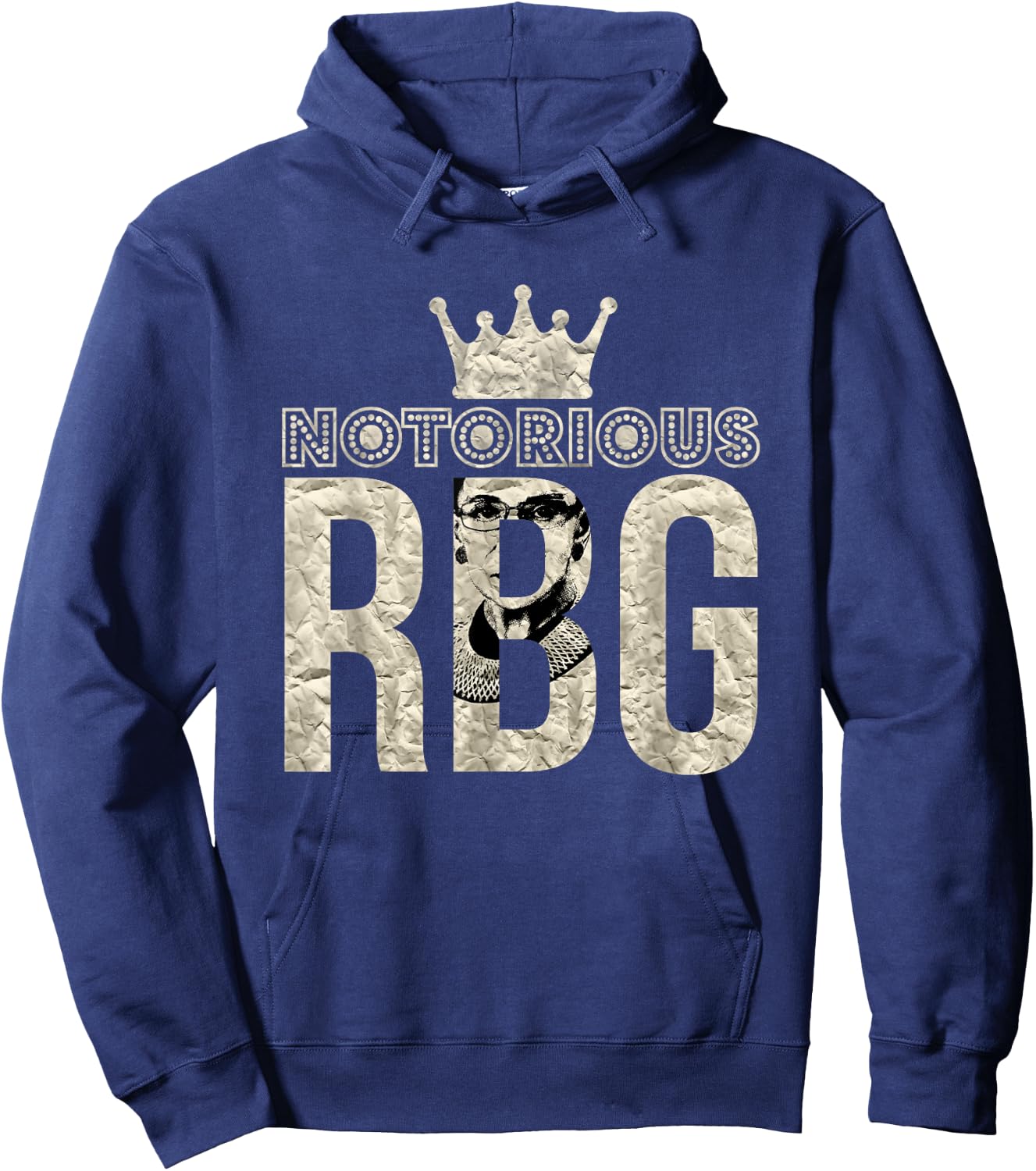 Notorious RBG Ruth - Rights Feminist Graphics Hoodie - Hoodie | Navy