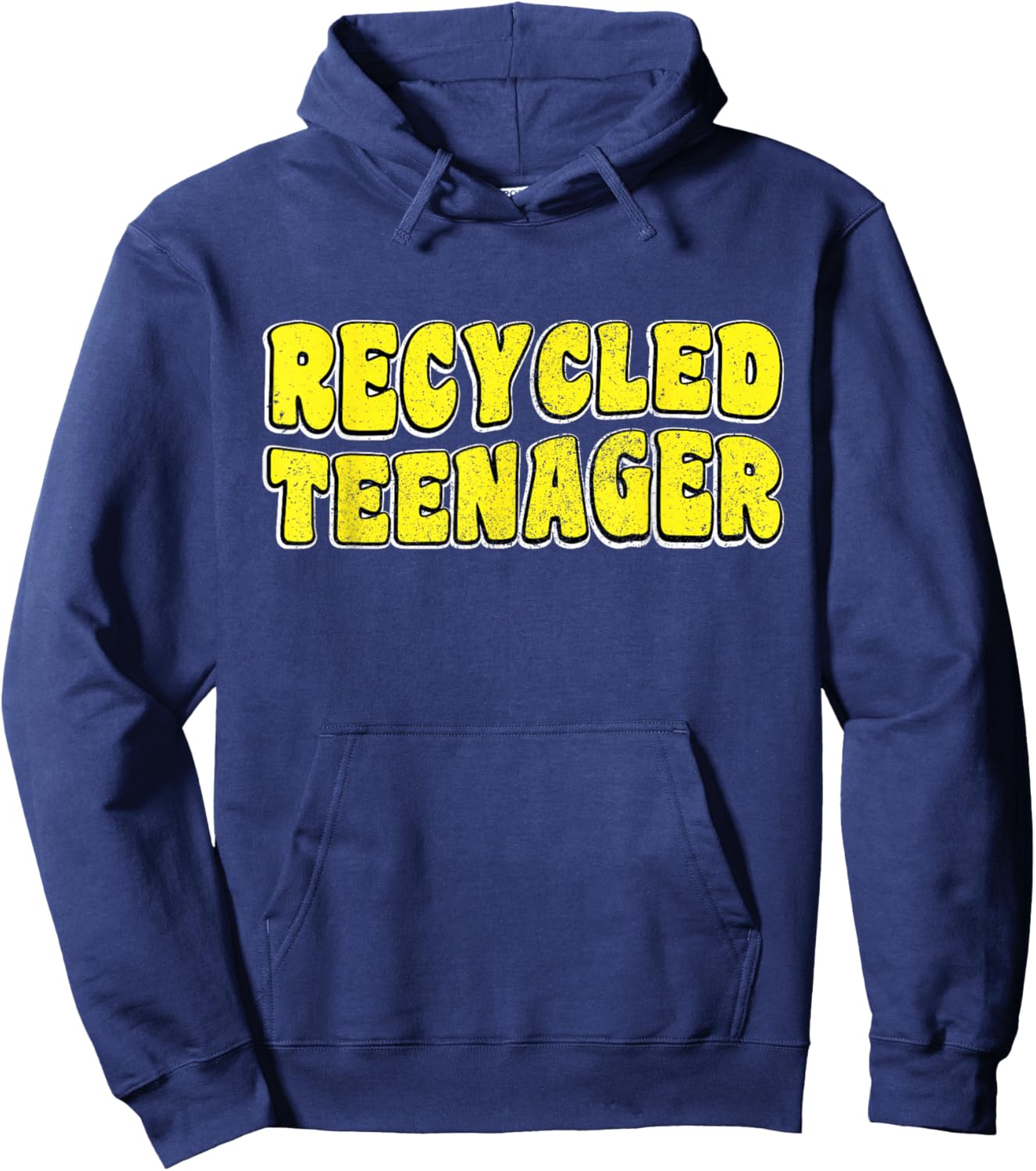 Recycled Teenager - Mothers Day Grandma Fathers Day Grandpa Hoodie - Hoodie | Navy