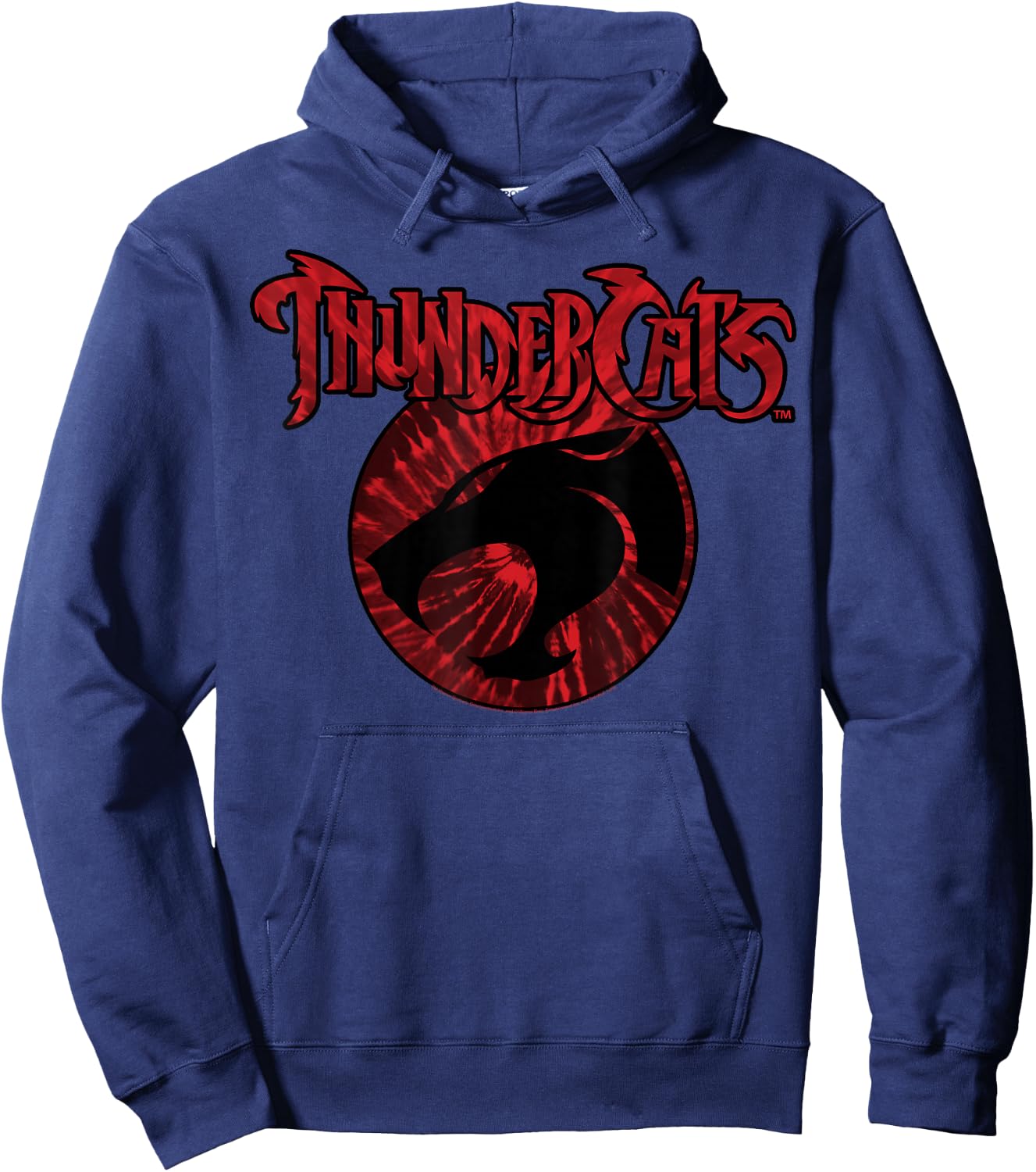 Thundercats Red Tie Dye Logo Small Hoodie - Hoodie | Navy