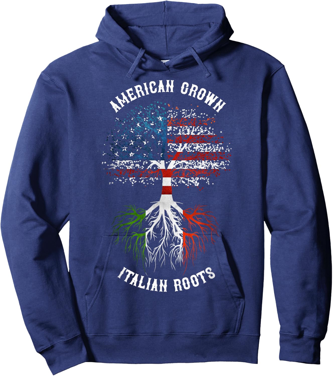 Italian American Roots Hoodie - Hoodie | Navy