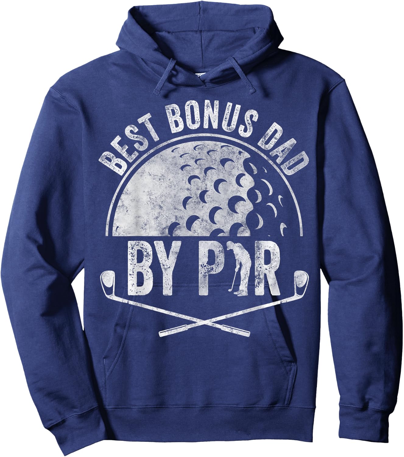 Funny Golf Lover Sports Golfer Shirt Best Bonus Dad By Par Hoodie - Hoodie | Navy