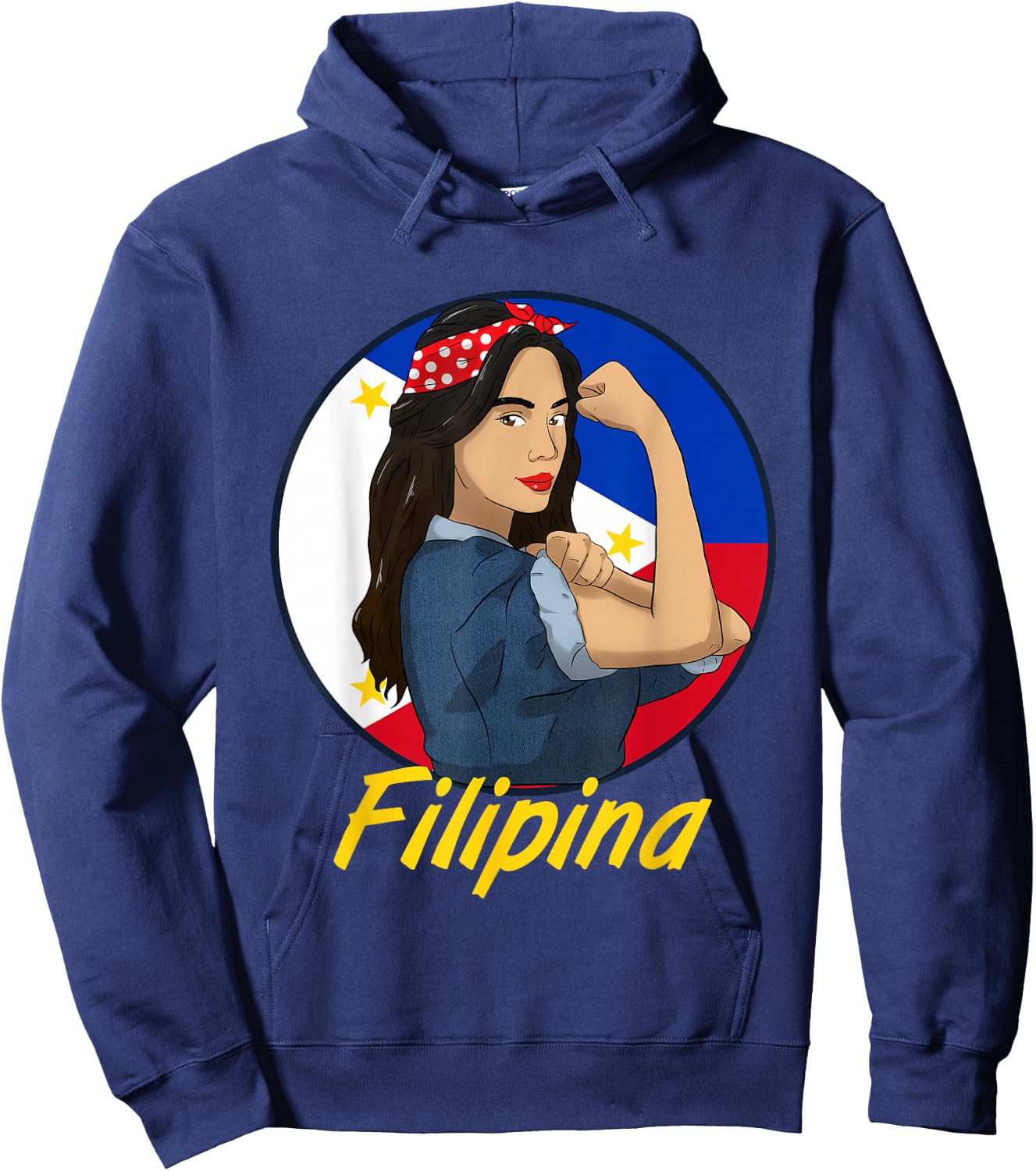 Philippines Flag Day Pinay Filipina Filipino Girl Hoodie - Hoodie | Navy