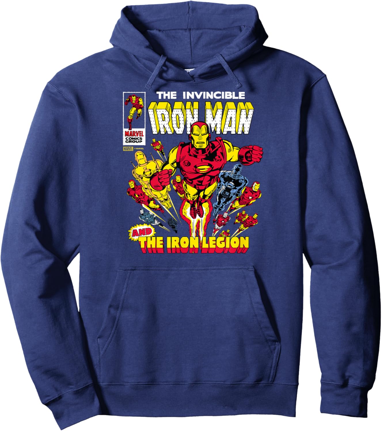 Iron Man - Comic Cover Hoodie - Hoodie | Navy