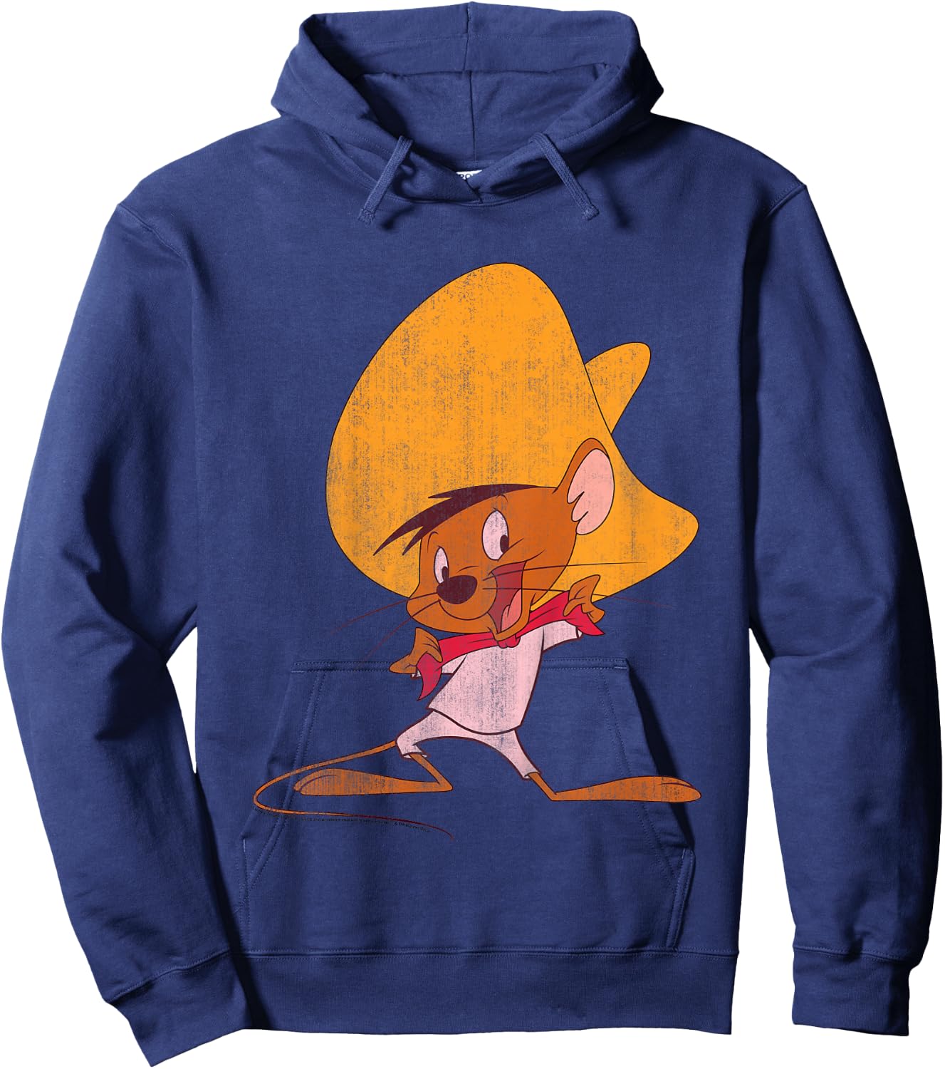 Kids Looney Tunes Speedy Gonzales Red Hue Portrait Hoodie - Hoodie | Navy