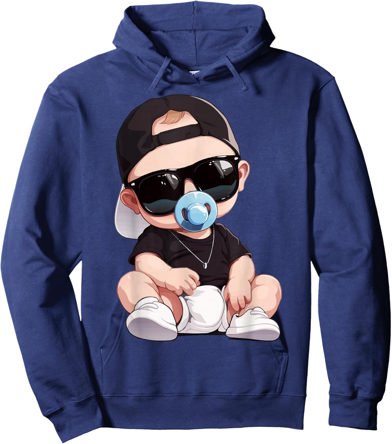 Baby Birthday Party Gift Boy Girl Toddler Like A Boss Kids Hoodie - Hoodie | Navy