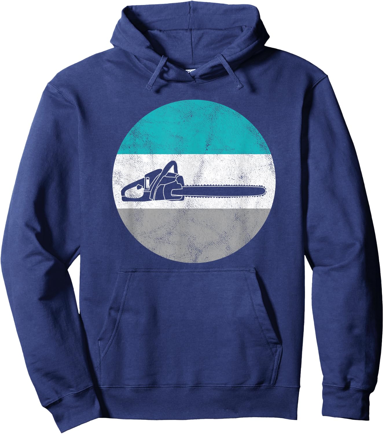 Chainsaw Retro Lumberjack Forestry Gift & Women Hoodie - Hoodie | Navy