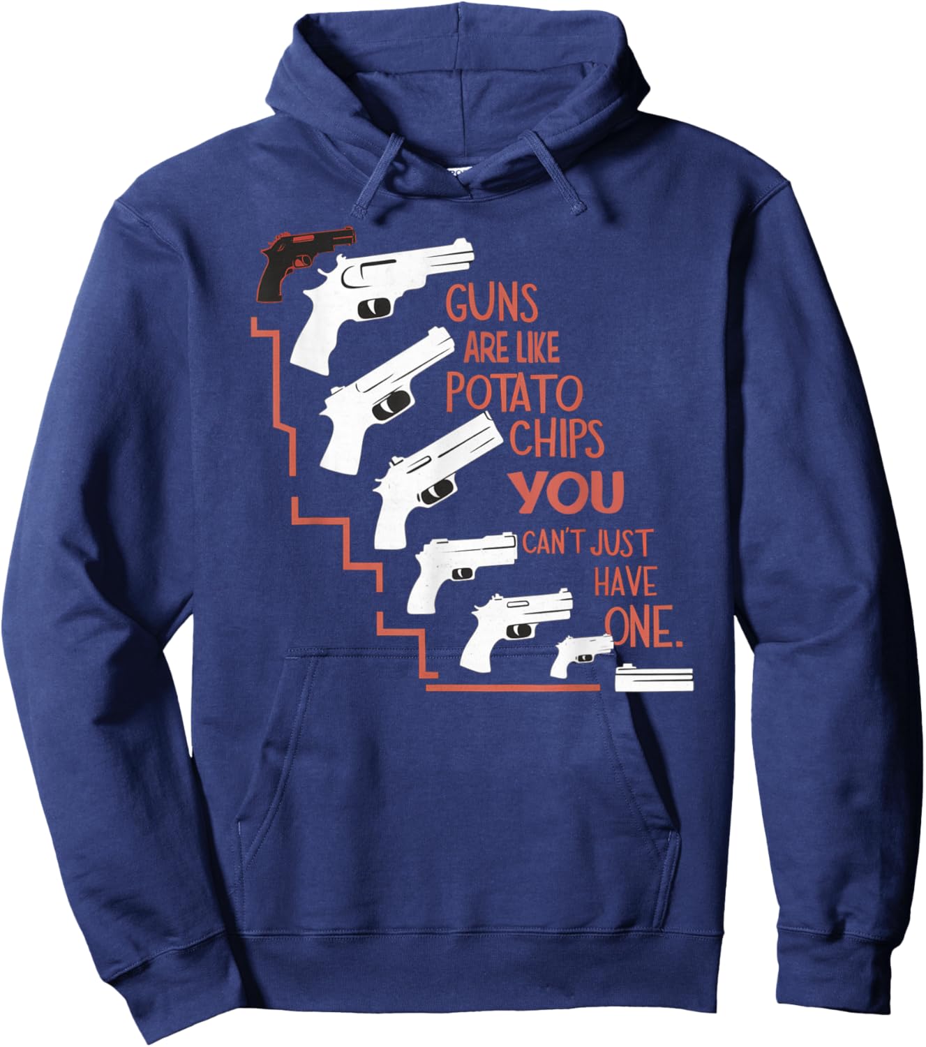 Firearm Saying Guns Collecting Machine Gun Quote Hoodie - Hoodie | Navy