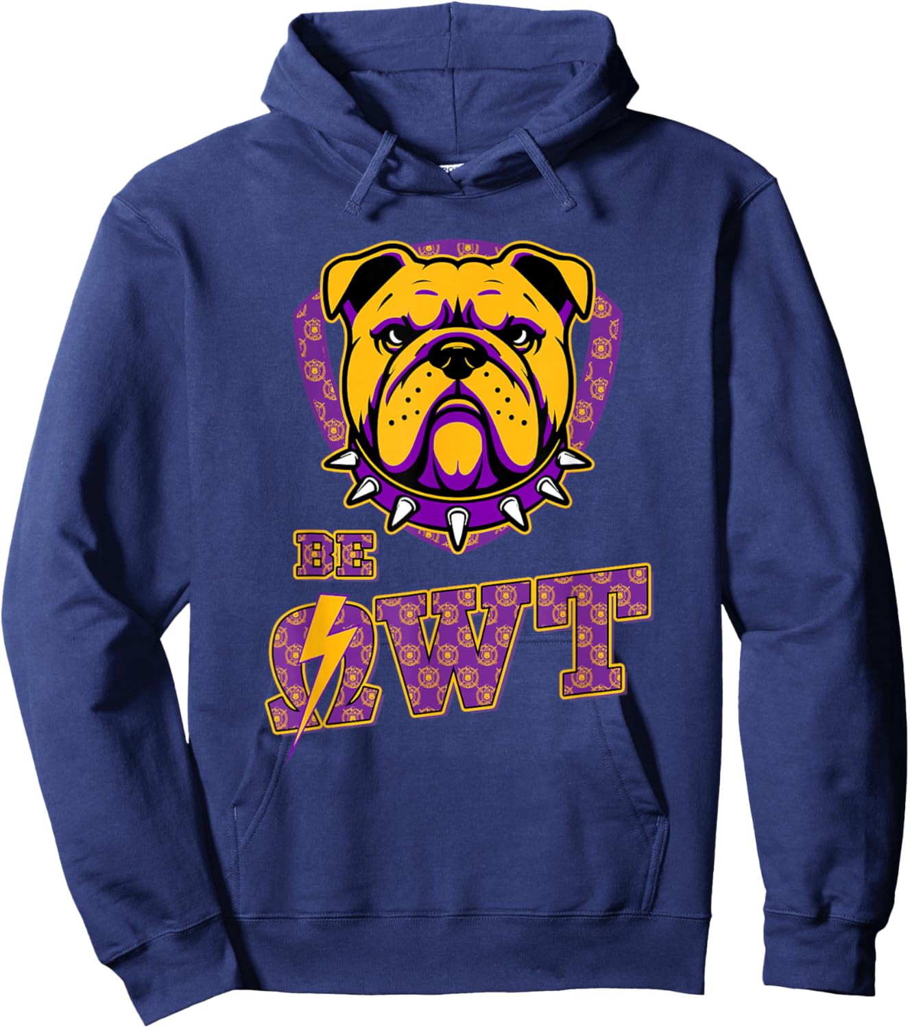 Omega Psi Phi Fraternity Paraphernalia, Be OWT Bulldog Hoodie - Hoodie | Navy