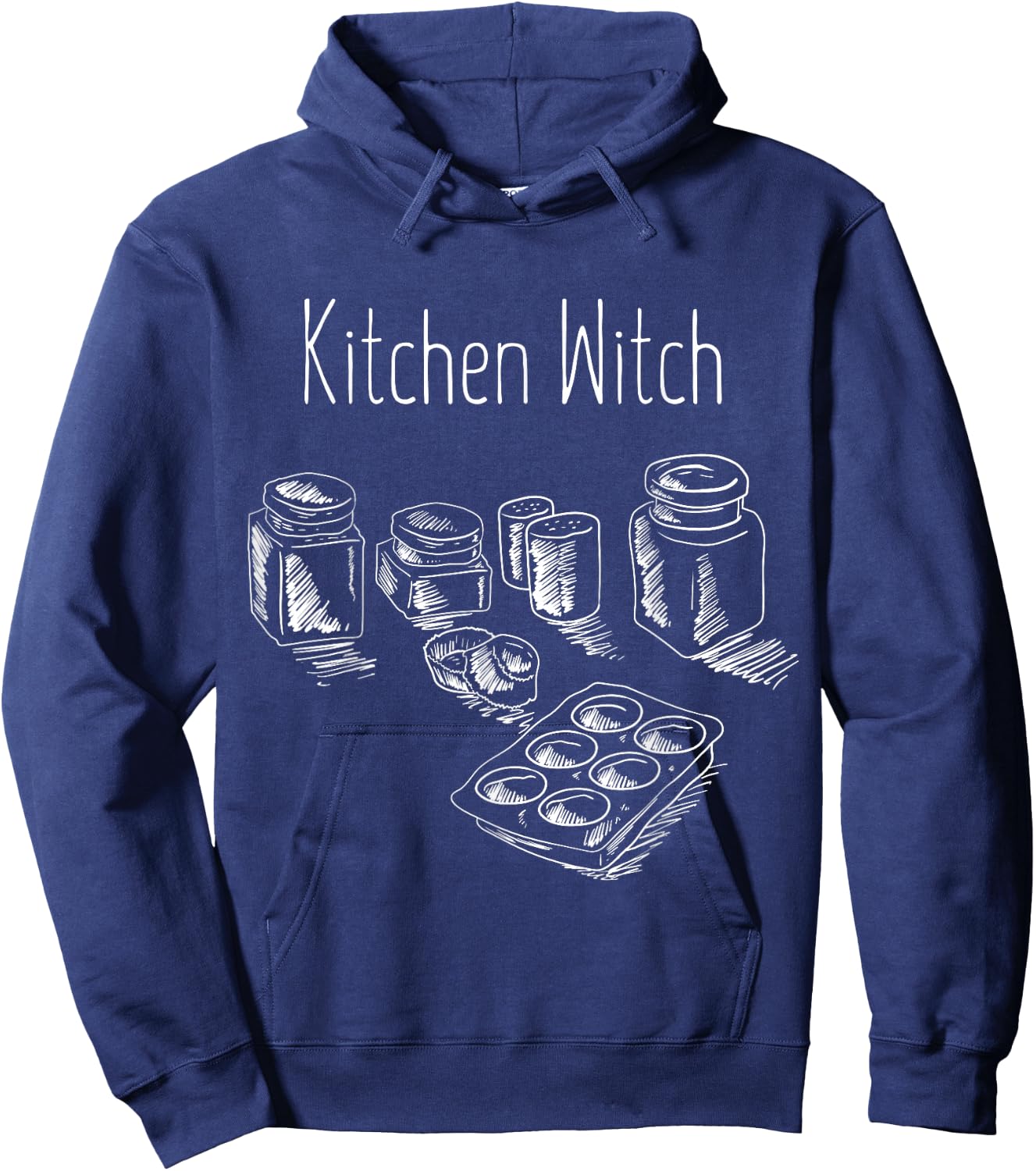 Funny Herbalist Kitchen Witch Halloween Cooking Chef Gift Hoodie - Hoodie | Navy