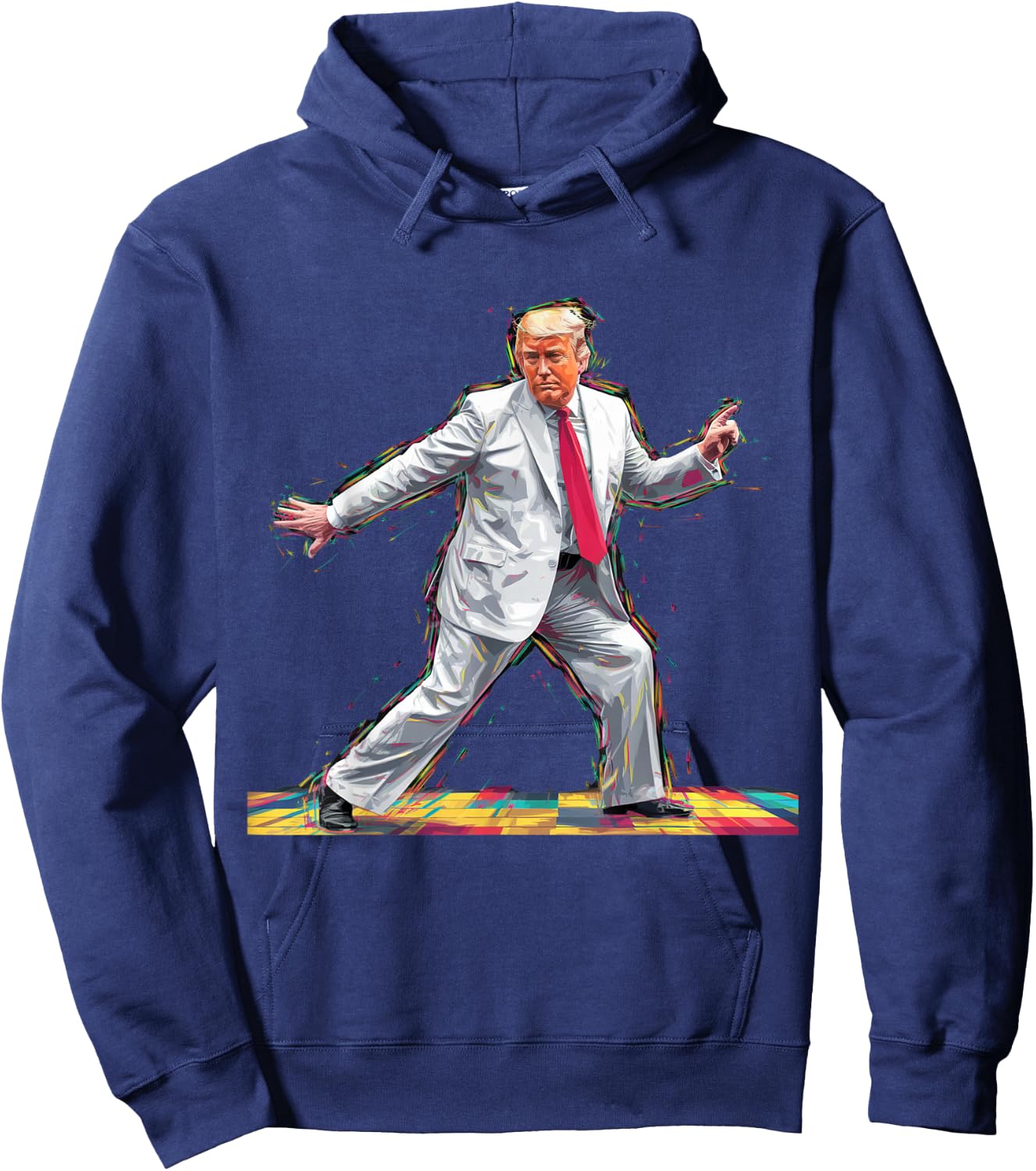 Funny Donald Trump Disco Dancing 60s 70s 80s President Hoodie - Hoodie | Navy