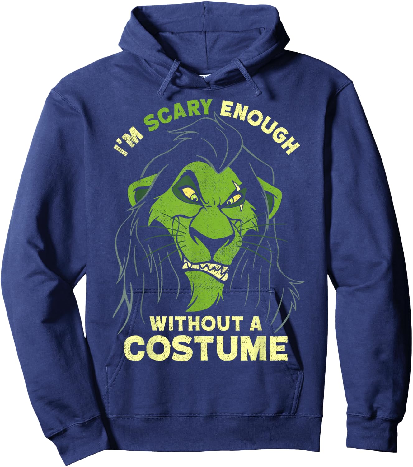 Disney The Lion King Scar Scary Enough Halloween Hoodie - Hoodie | Navy
