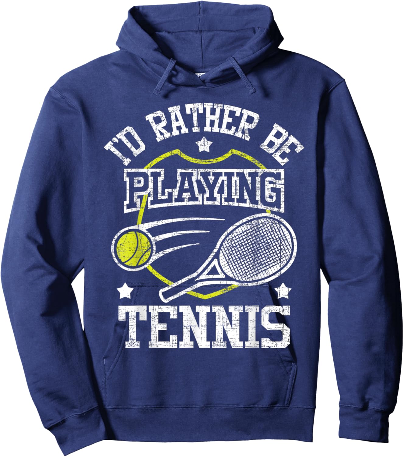I'd Rather Be Playing Tennis - Racket Sports Tournament Hoodie - Hoodie | Navy