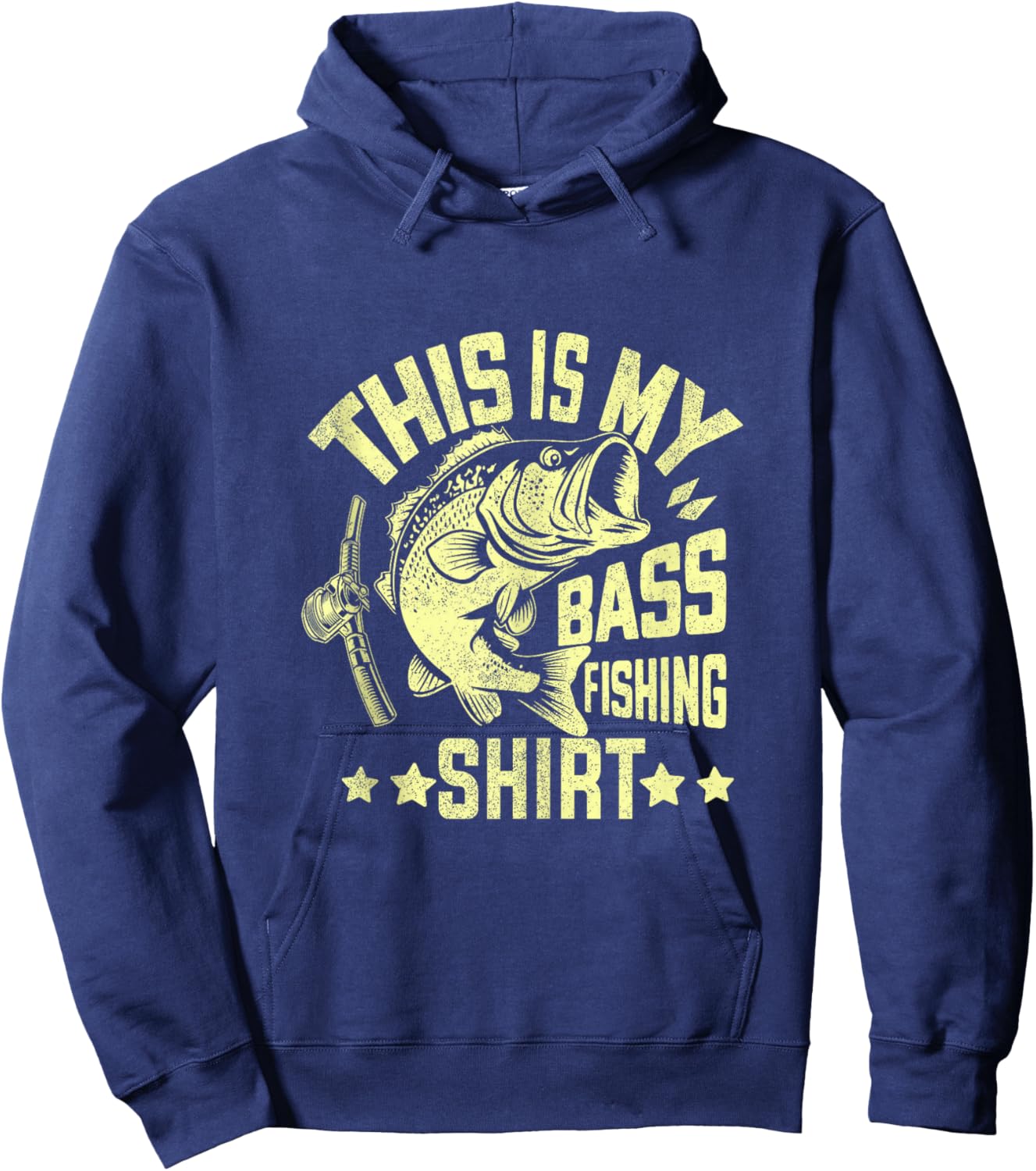 This Is My Bass Fishing Shirt Bass Fishing Hoodie - Hoodie | Navy