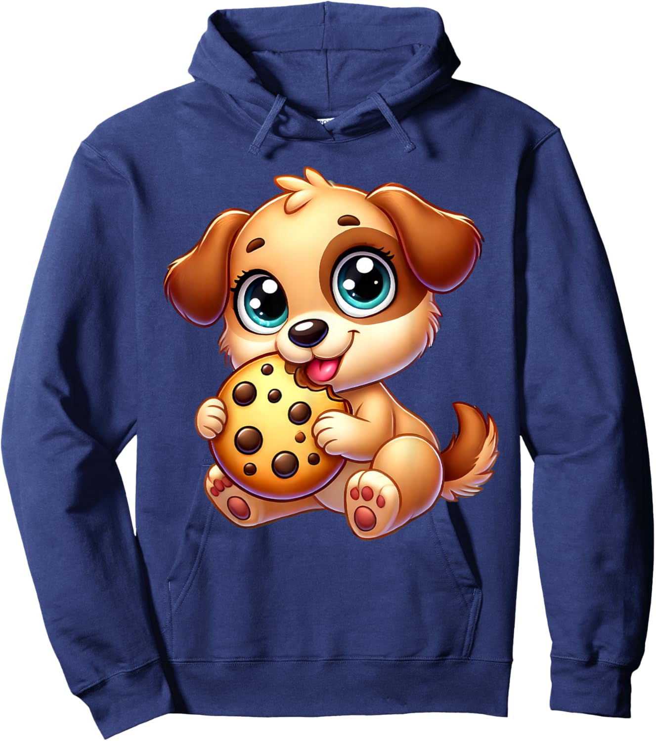 Dog Cookie Lover Love Snacks Puppy Animal Men Women Girls Kids Hoodie - Hoodie | Navy