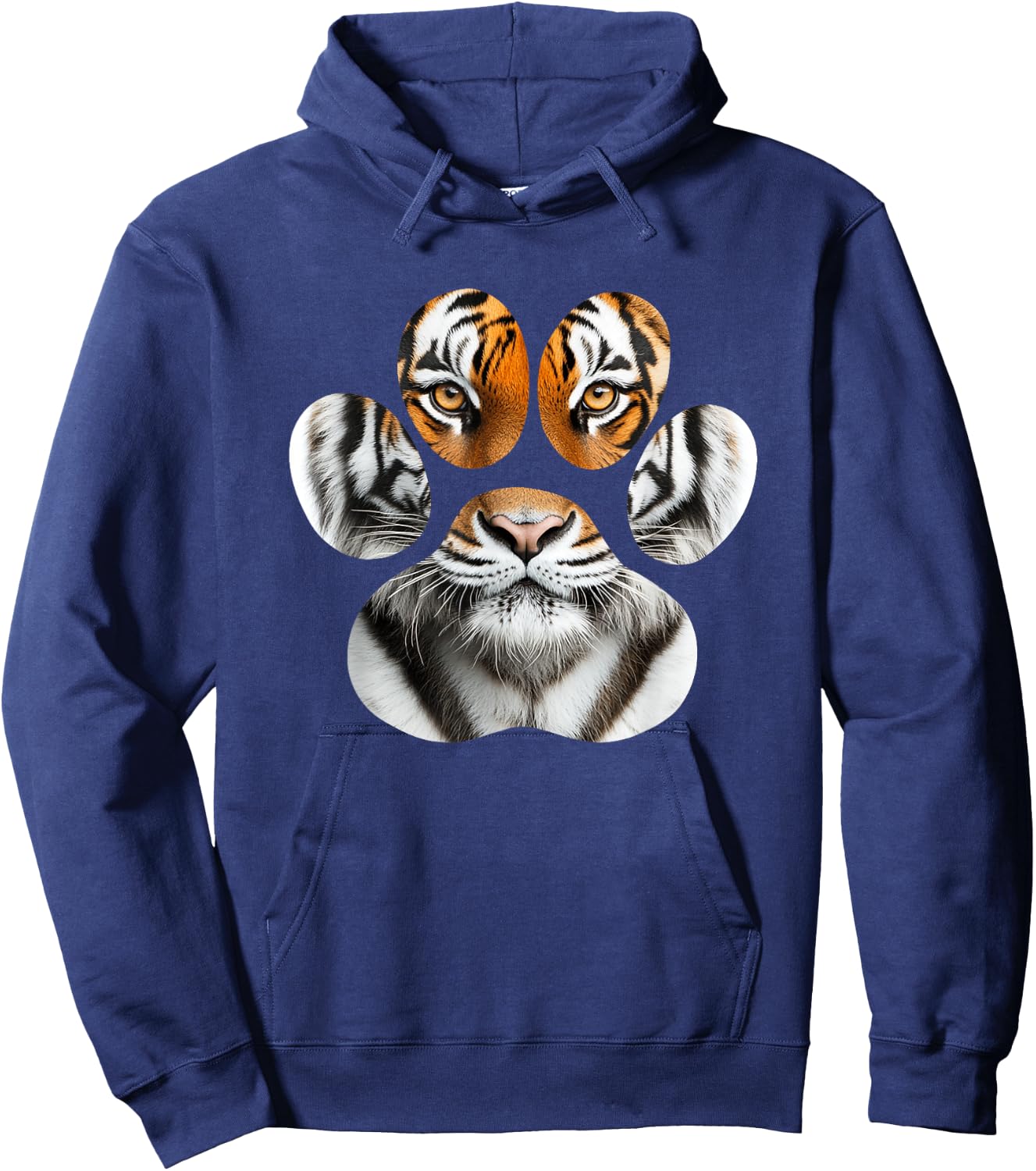 Tiger Eyes Paw Tiger Hoodie - Hoodie | Navy