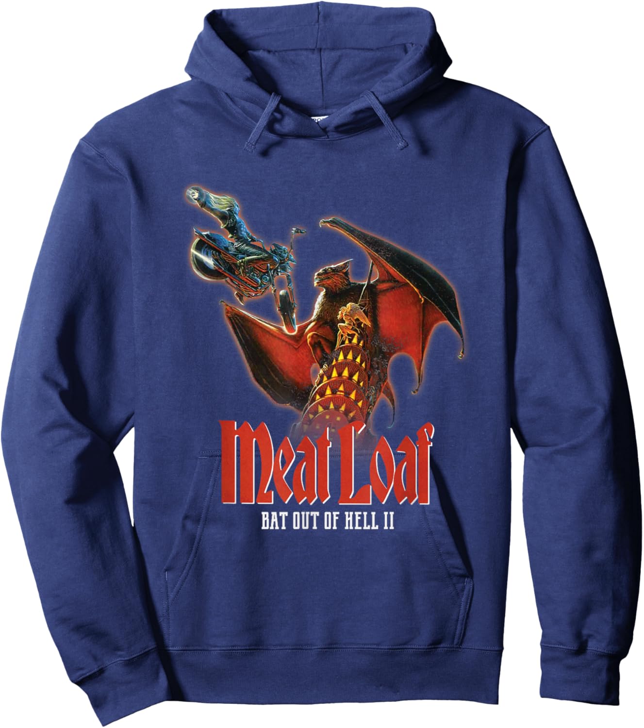 Meat Loaf Bat II Hoodie - Hoodie | Navy
