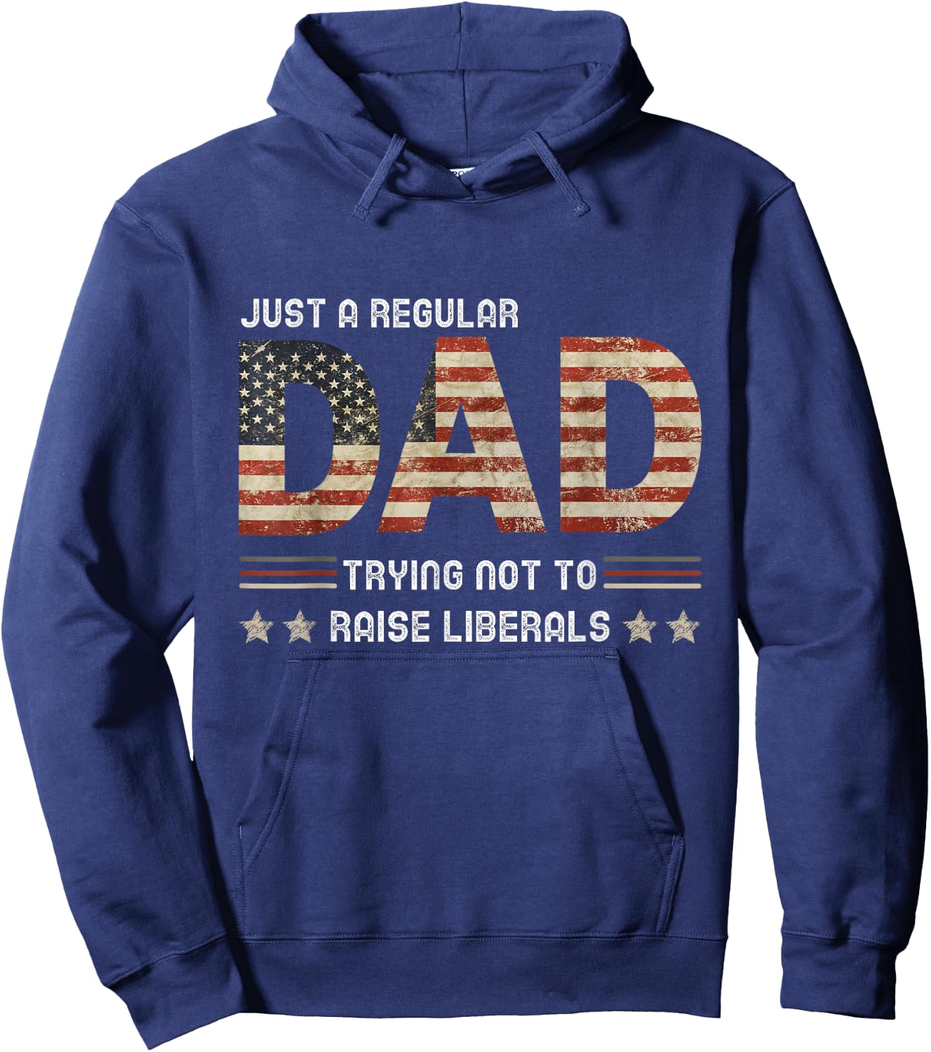 Just A Regular Dad Trying Not To Raise Liberals Fathers day Hoodie - Hoodie | Navy