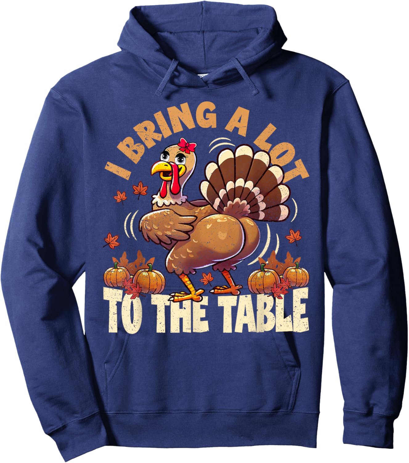 Funny Thanksgiving meme Turkey day Hoodie - Hoodie | Navy