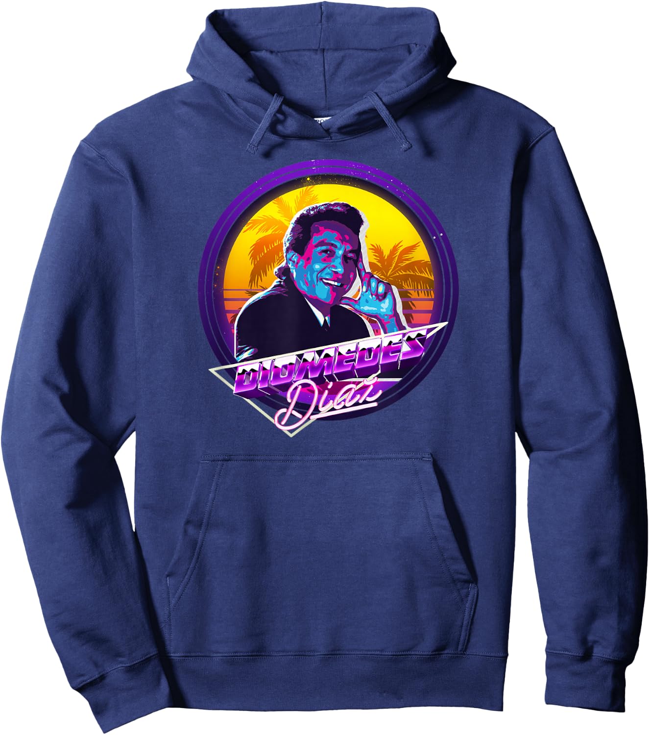 Diomedes Diaz Colombia Shirt El Cacique Vallenato 80s Style Hoodie - Hoodie | Navy