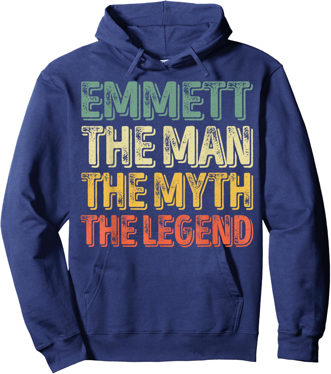 Emmett The Man The Myth The Legend Shirt First Name Emmett Hoodie - Hoodie | Navy
