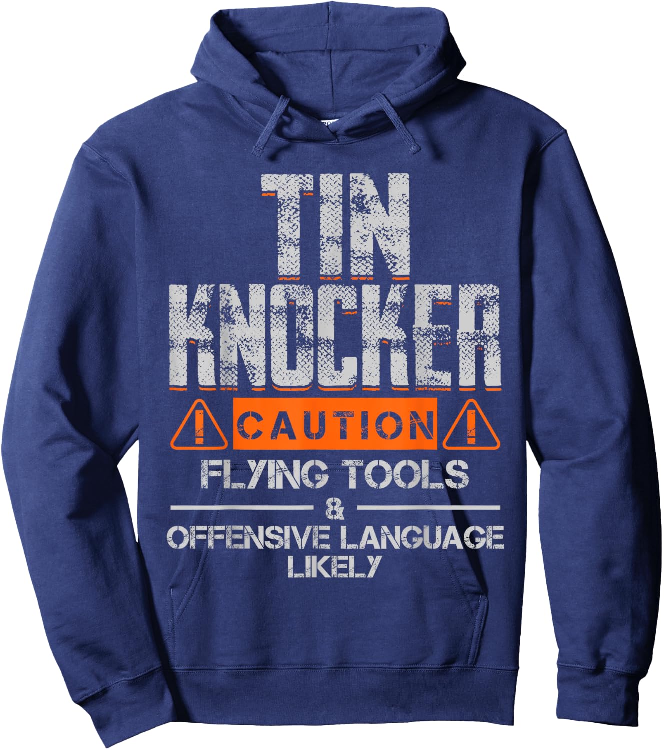 Sheet Metal Worker Shirts Funny Tin Knocker Gift Hoodie - Hoodie | Navy