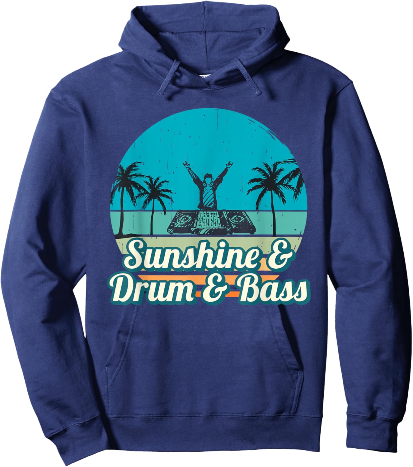 Summer Festival DnB Shirt | Sunshine & Drum & Bass Shirt Women Hoodie - Hoodie | Navy