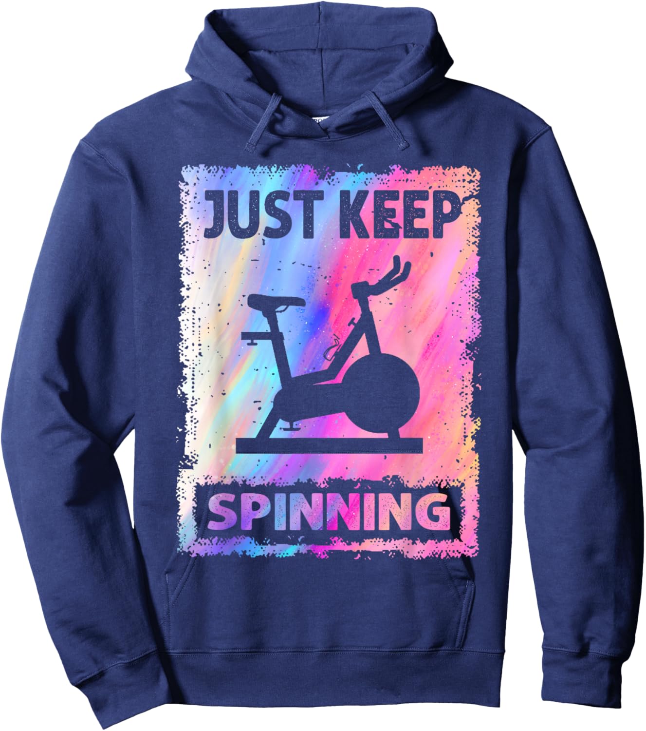 Just Keep Spinning Hoodie - Hoodie | Navy