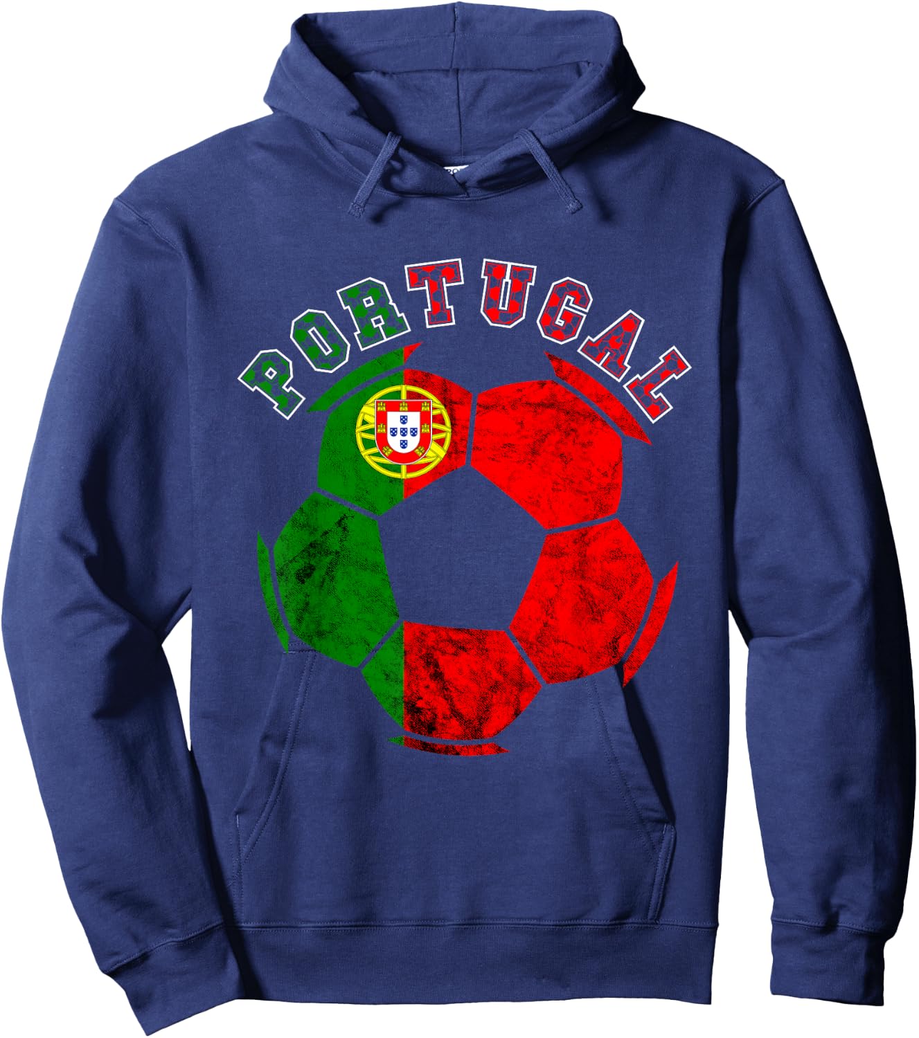 Futebol Portuguese Soccer Player Portugal Portuugese Flag Hoodie - Hoodie | Navy